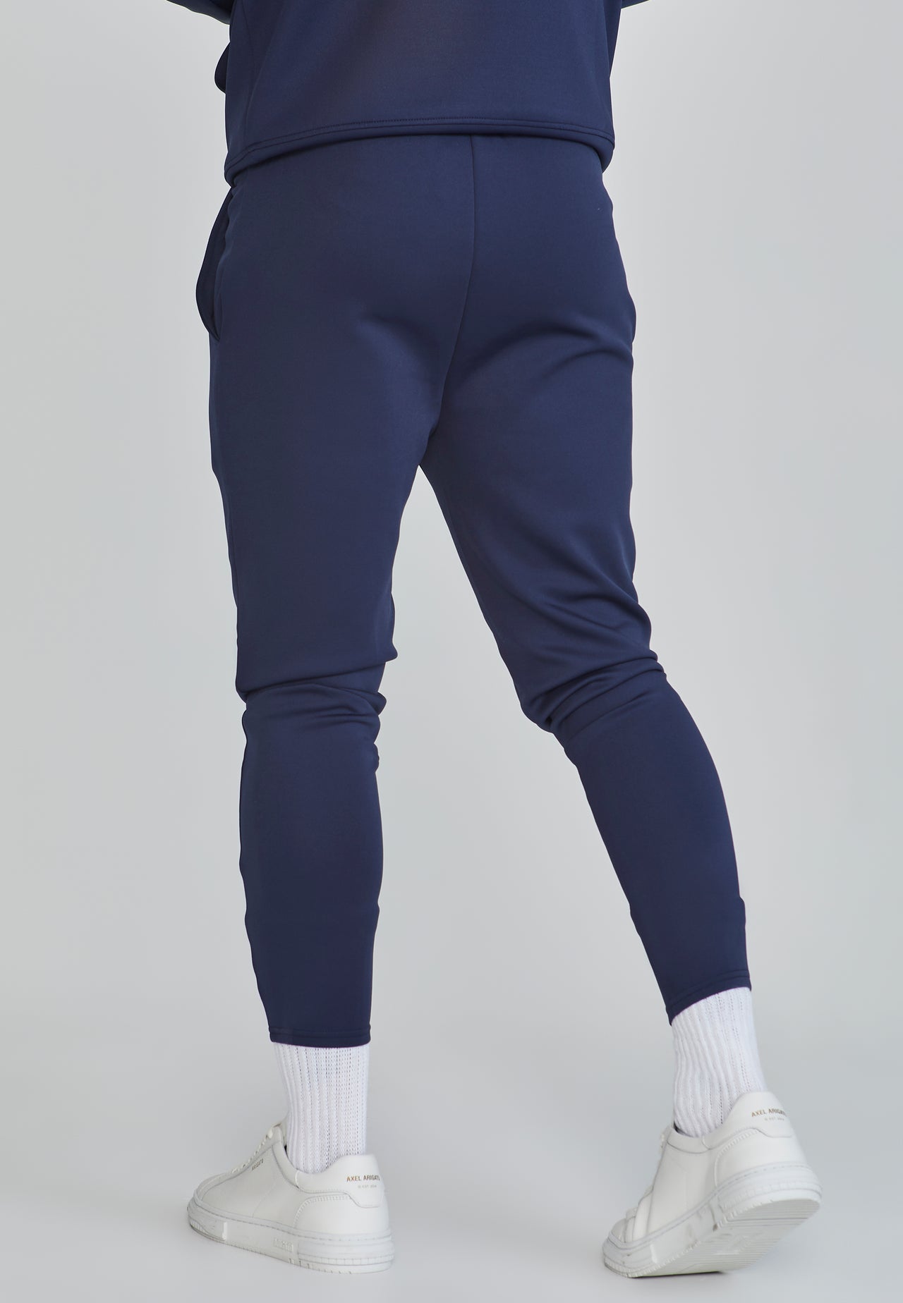 Navy Essentials Poly Joggers (3)