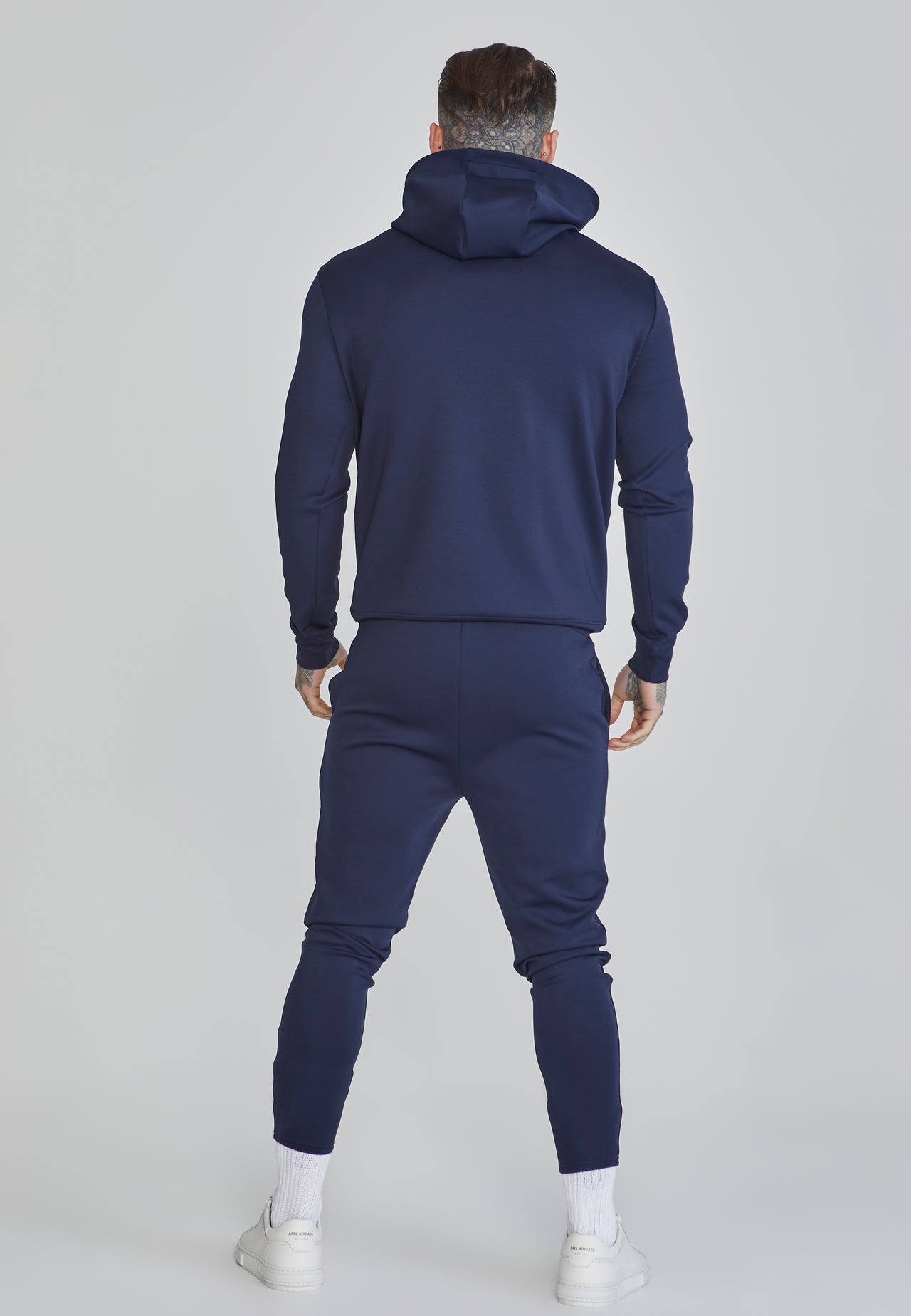 Navy Essentials Poly Joggers (4)