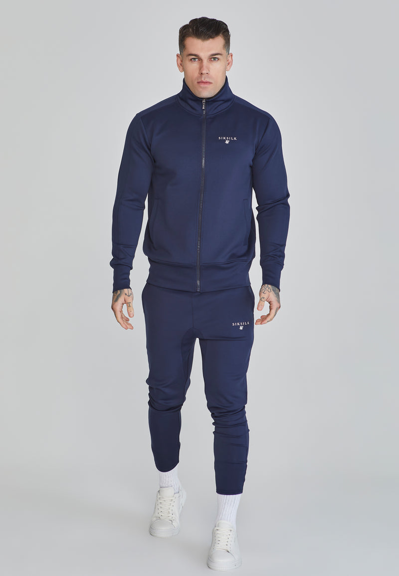 Navy Essentials Poly Track Top (1)