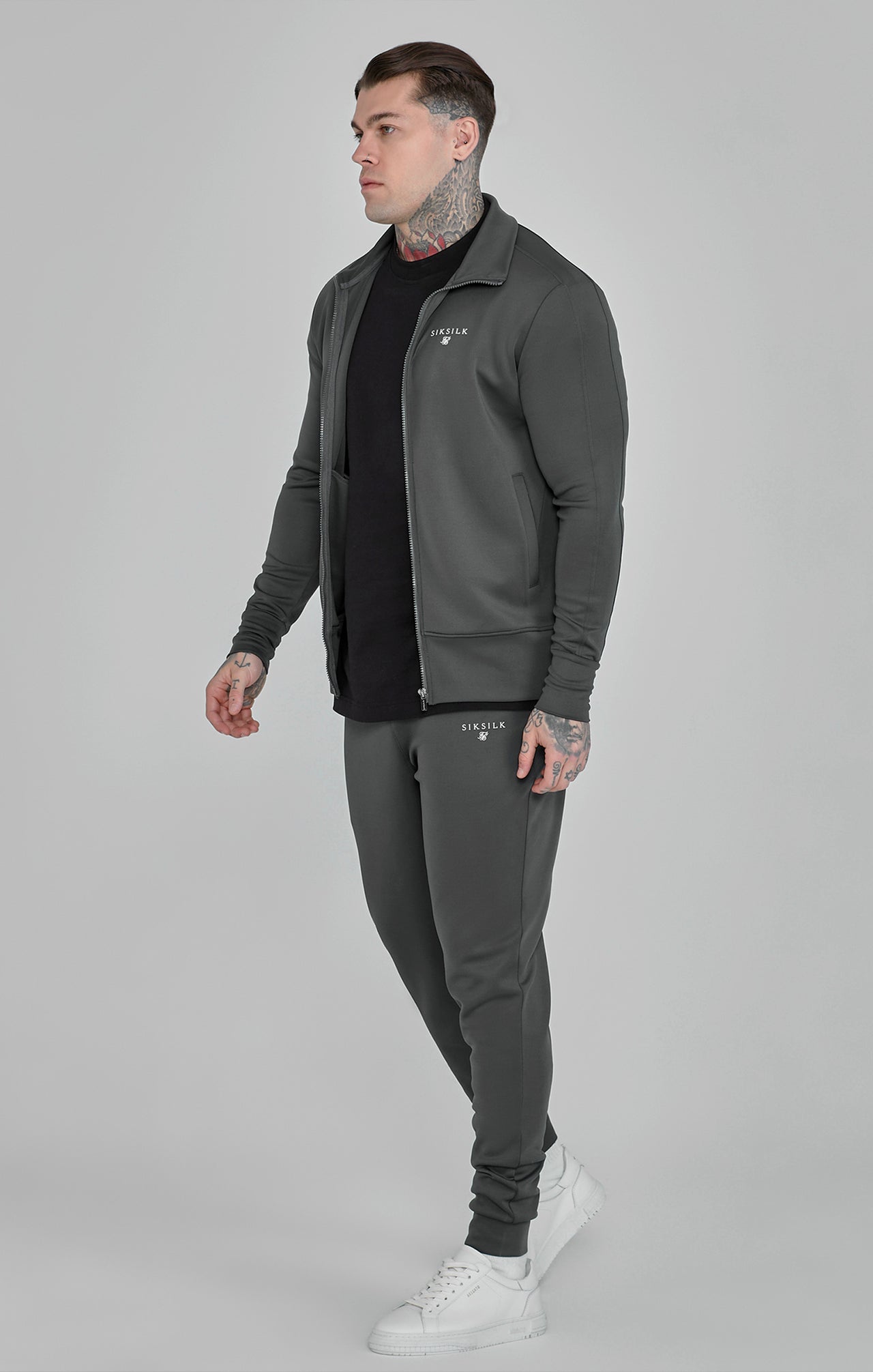 Grey Essentials Poly Track Top (3)