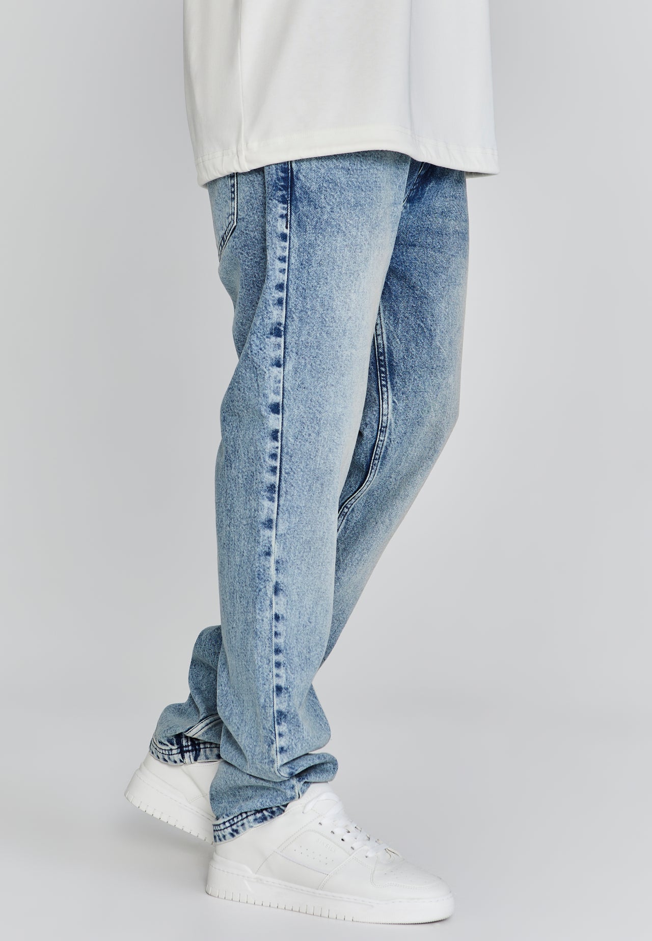 Blue Straight Fit Jeans (2)