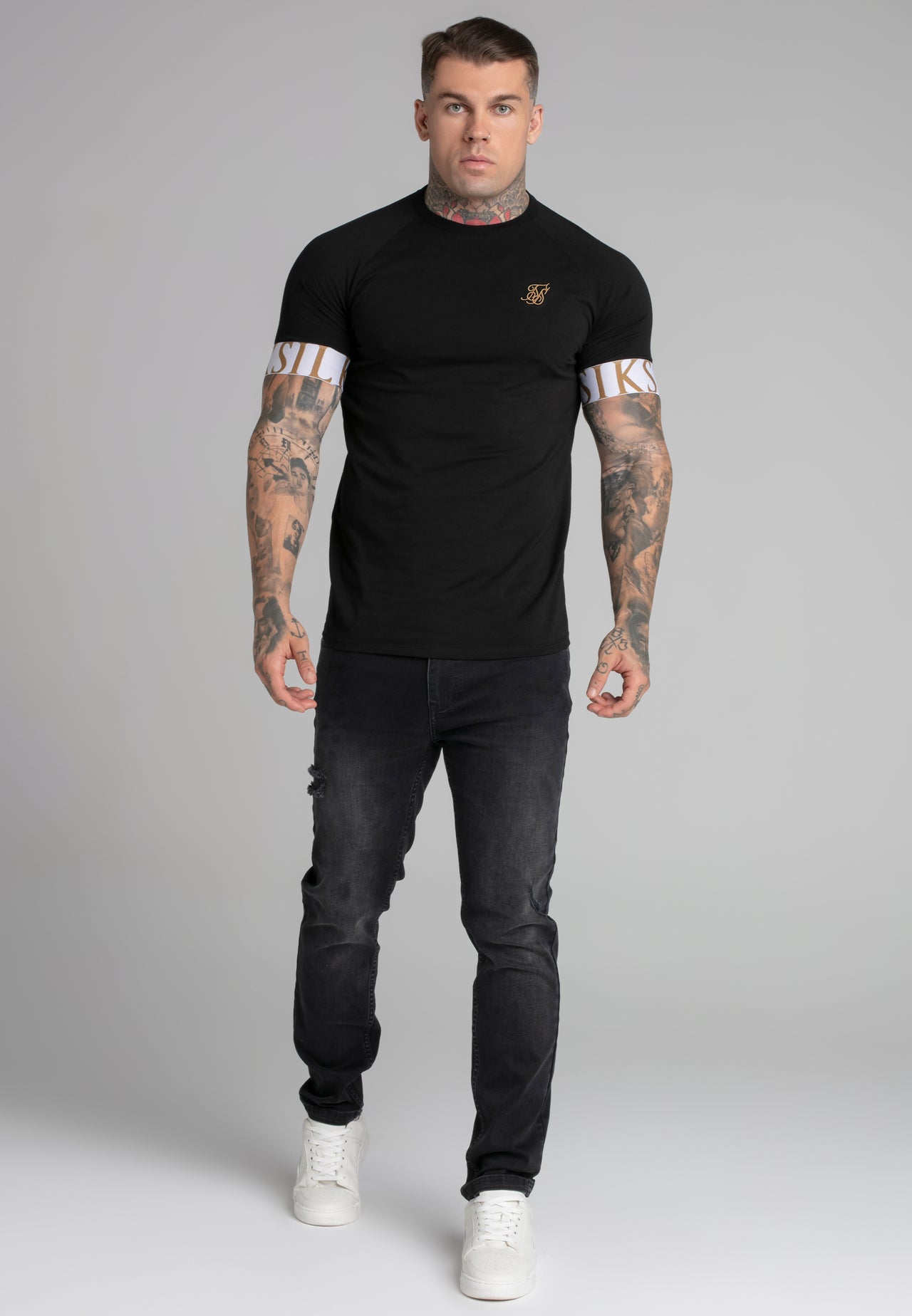 Siksilk Tech T-shirt Negras Chile Usa Camiseta Técnica SikSilk