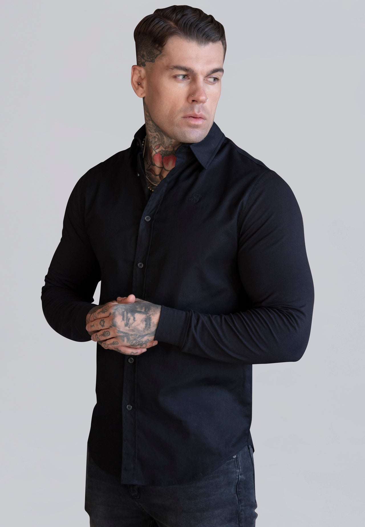 Black Essentials Long Sleeve Shirt