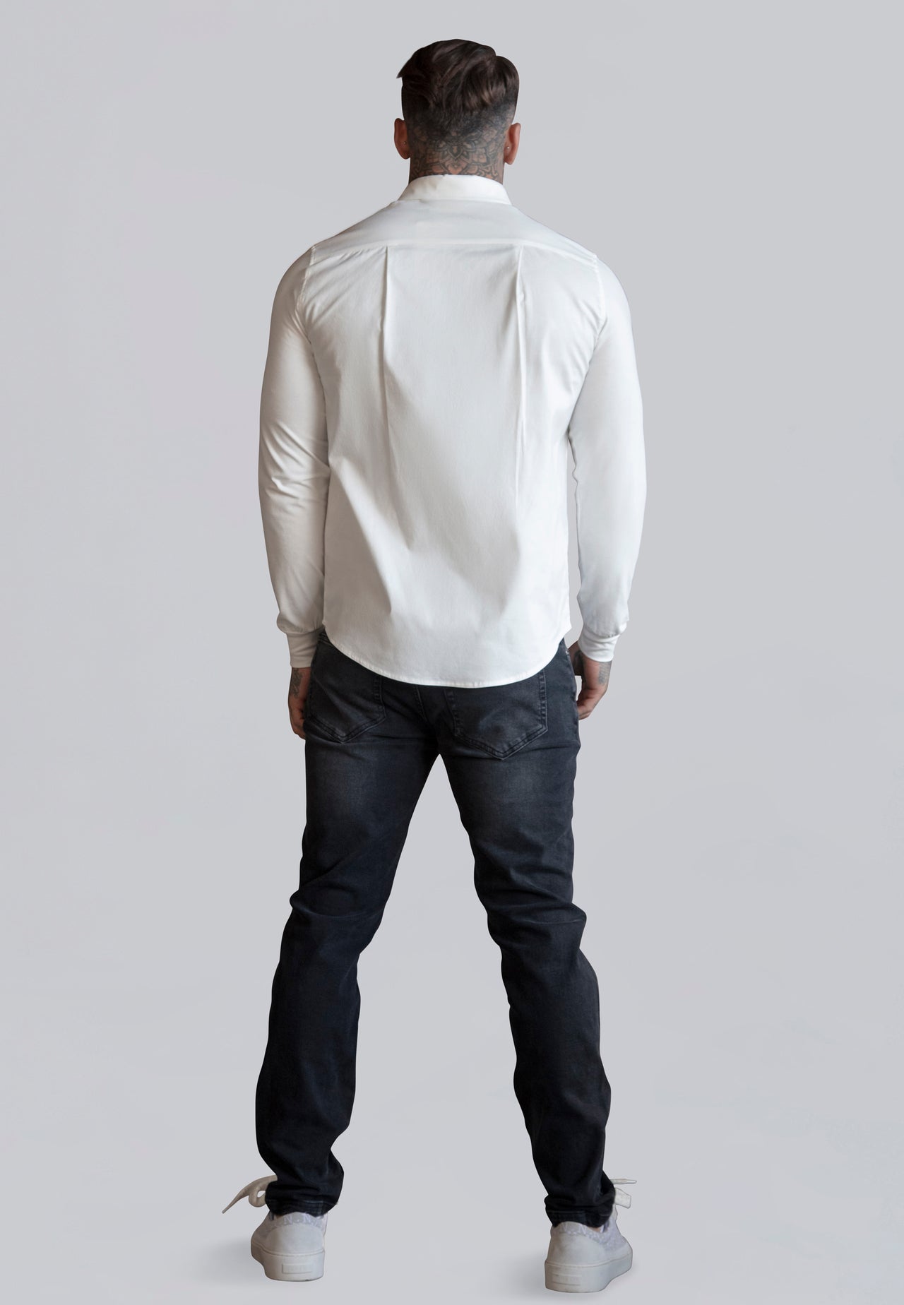 White Essentials Long Sleeve Shirt (4)