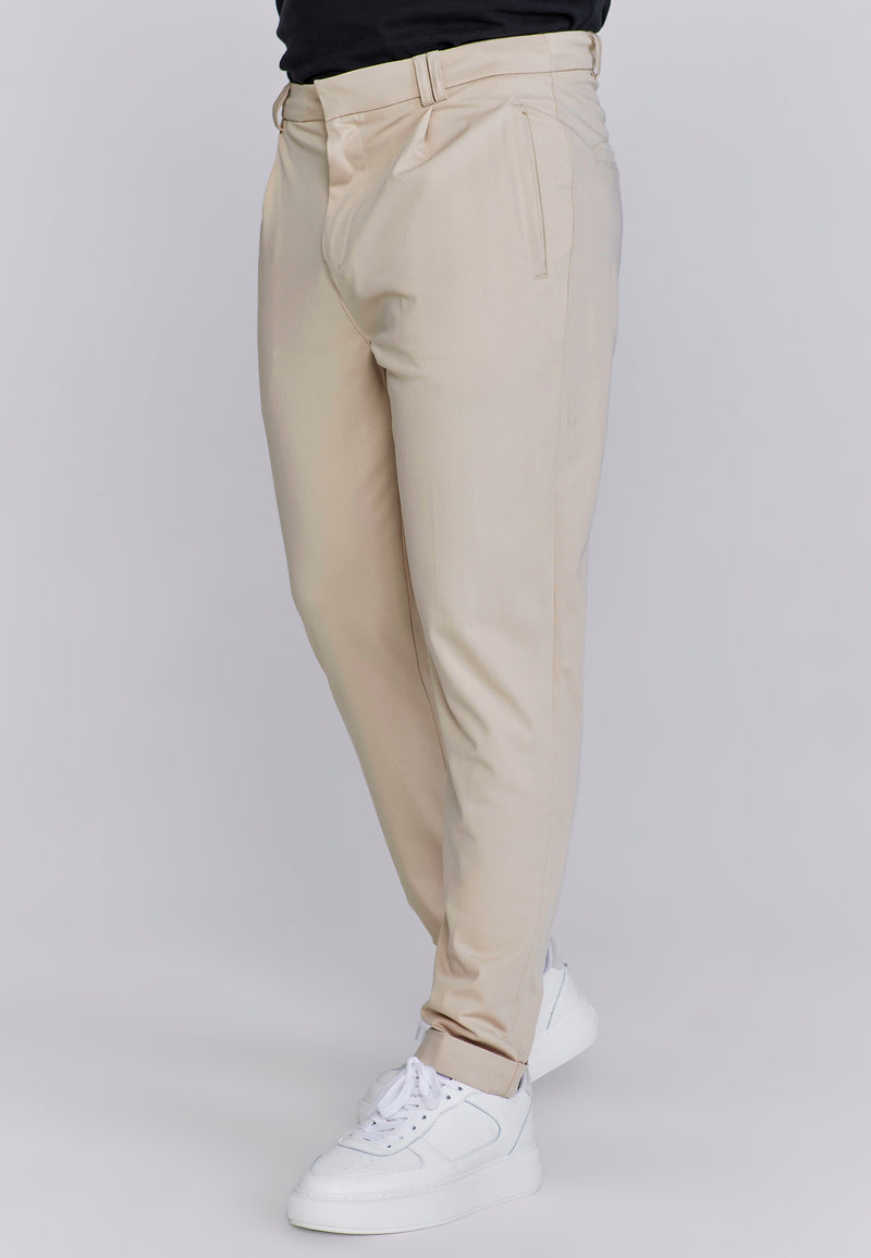 Beige Smart Chinos