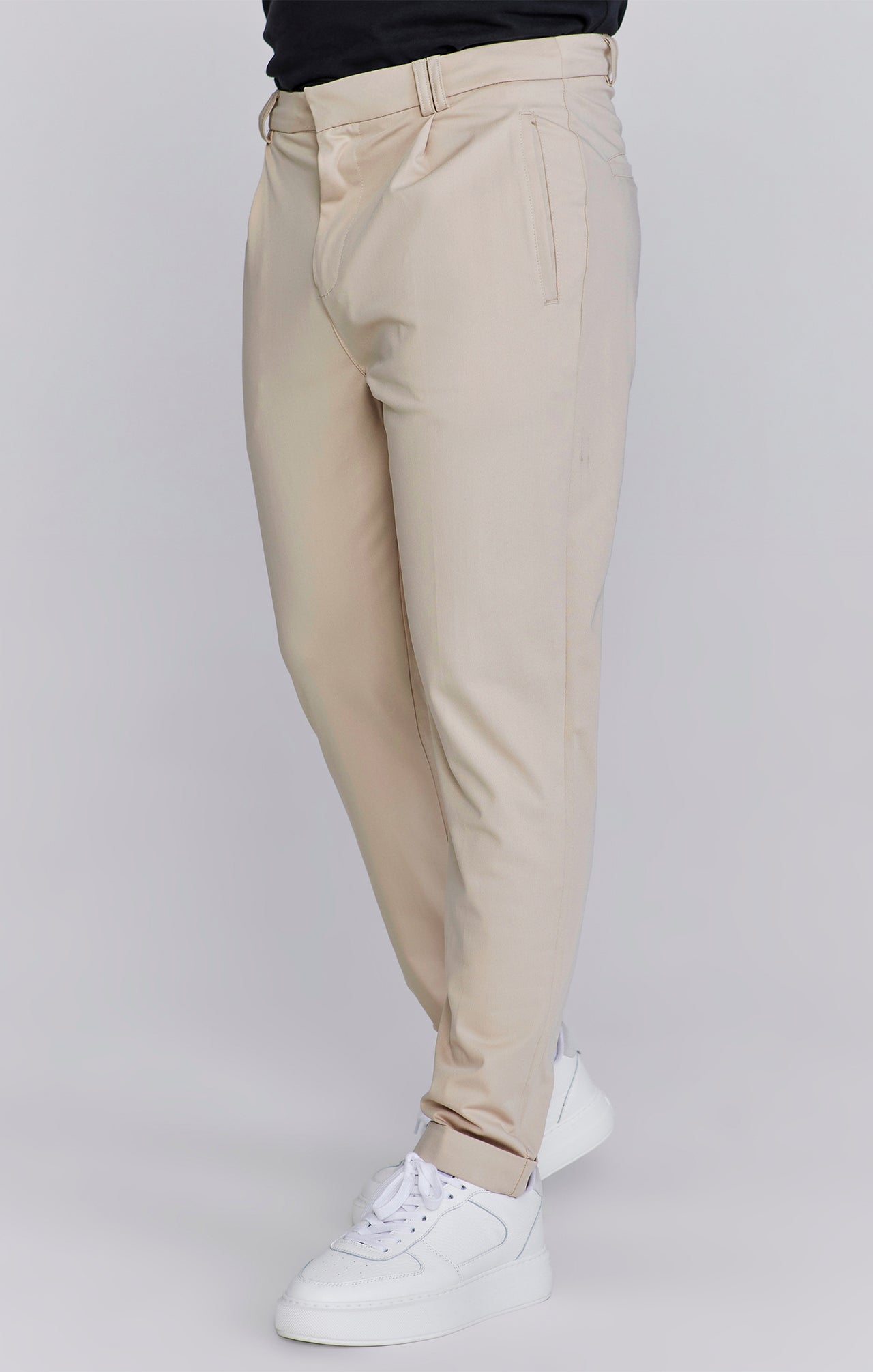 Beige Smart Chinos