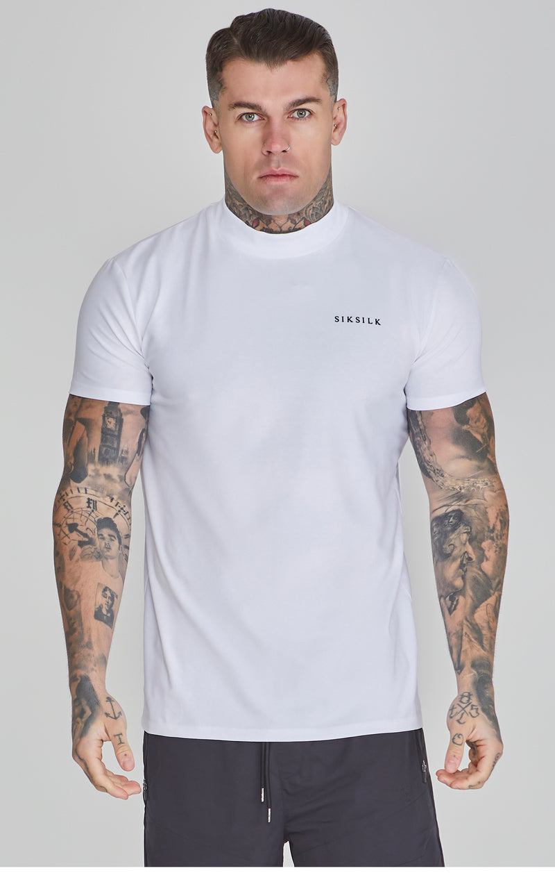 White Muscle Fit T-Shirt