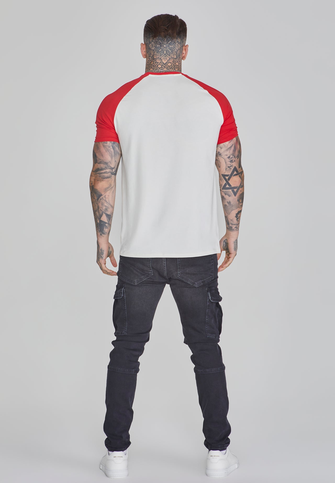 Ecru Red Raglan T-Shirt (4)