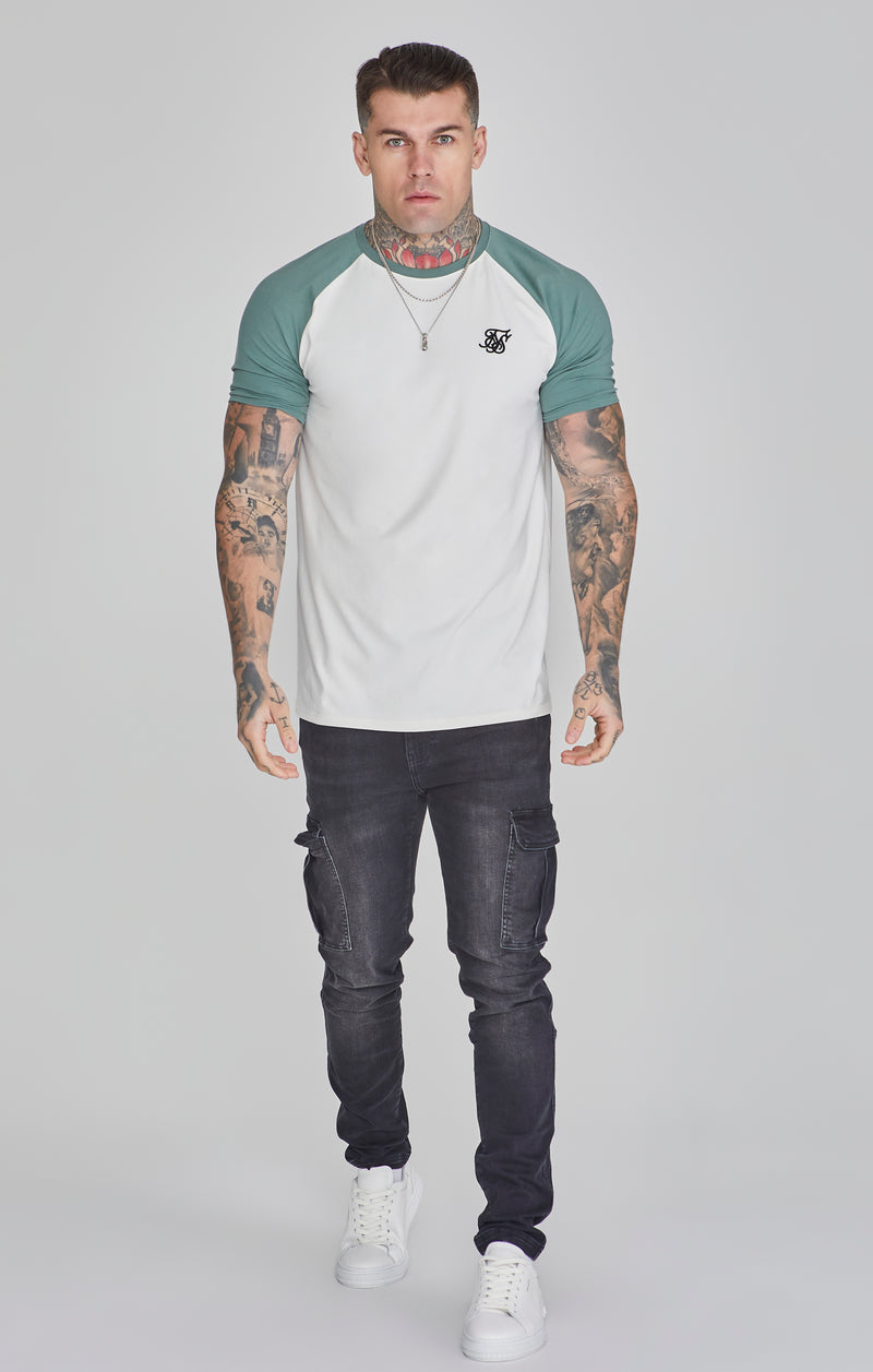 Ecru Green Raglan T-Shirt (1)