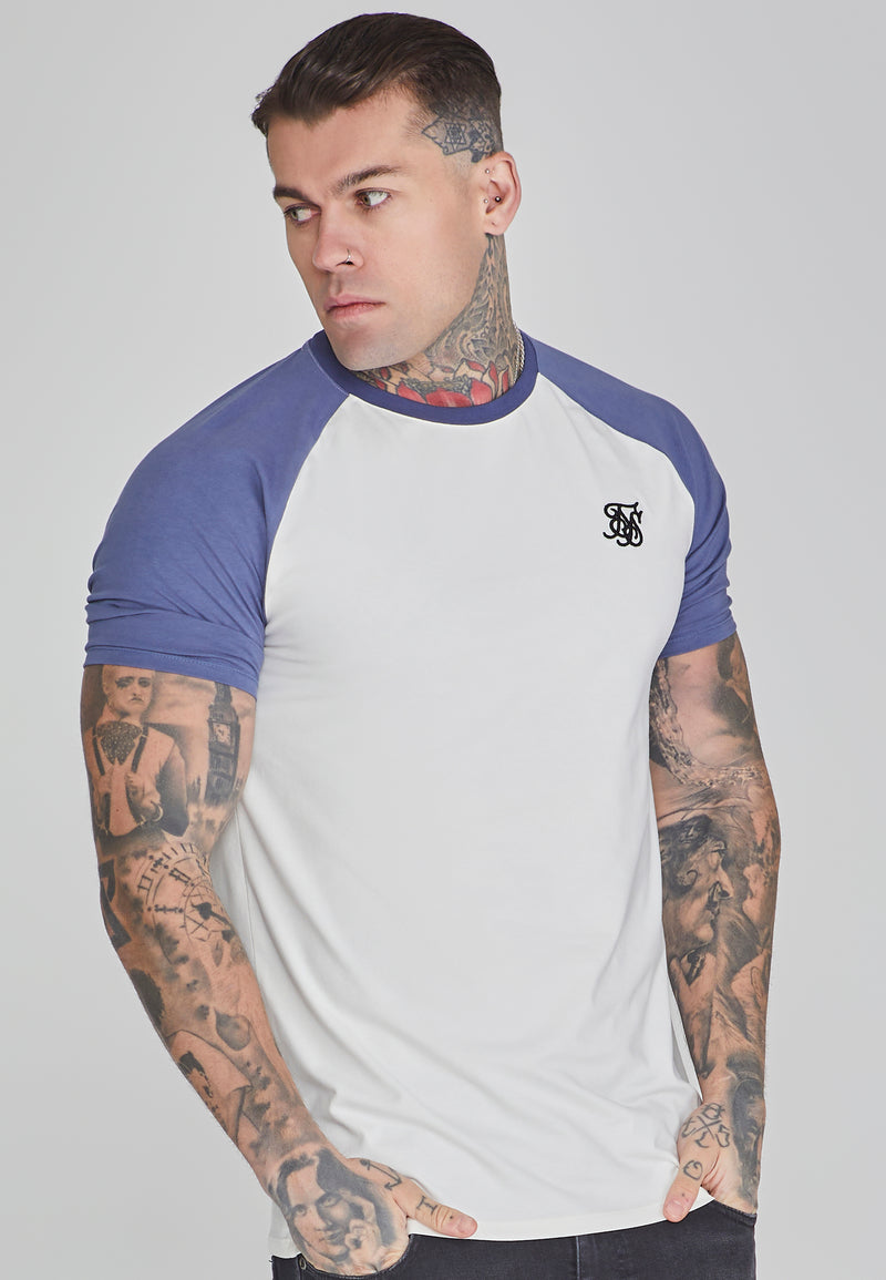 Ecru Blue Raglan T-Shirt