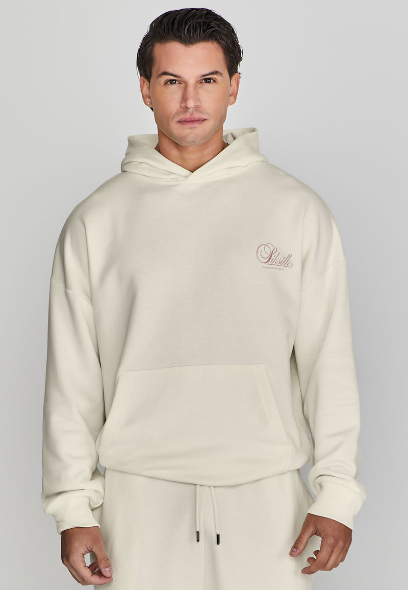 Ecru Graphic Hoodie