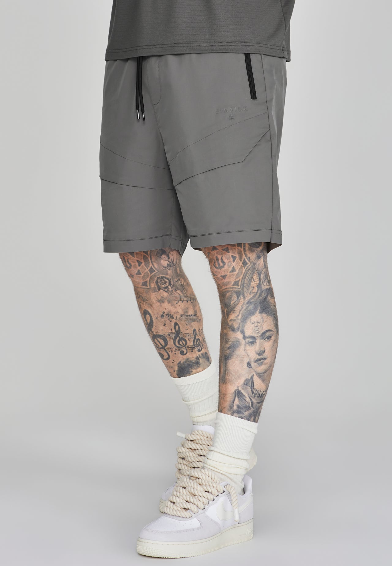 Grey Cargo Shorts