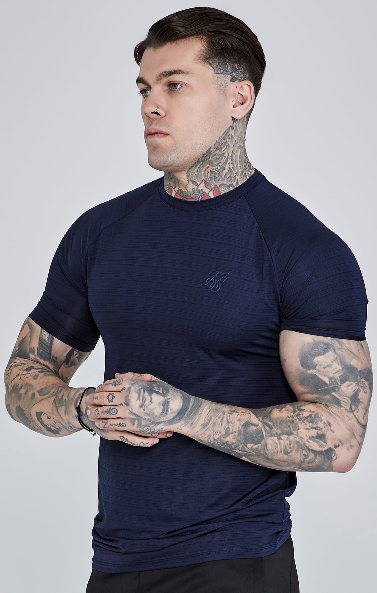 Navy Muscle Fit T-Shirt