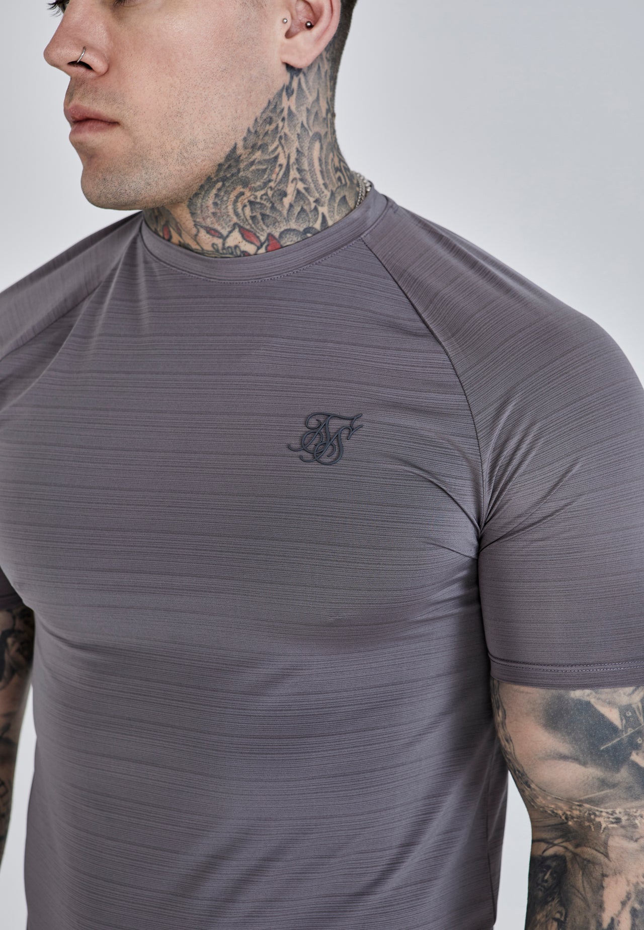 Grey Muscle Fit T-Shirt (2)