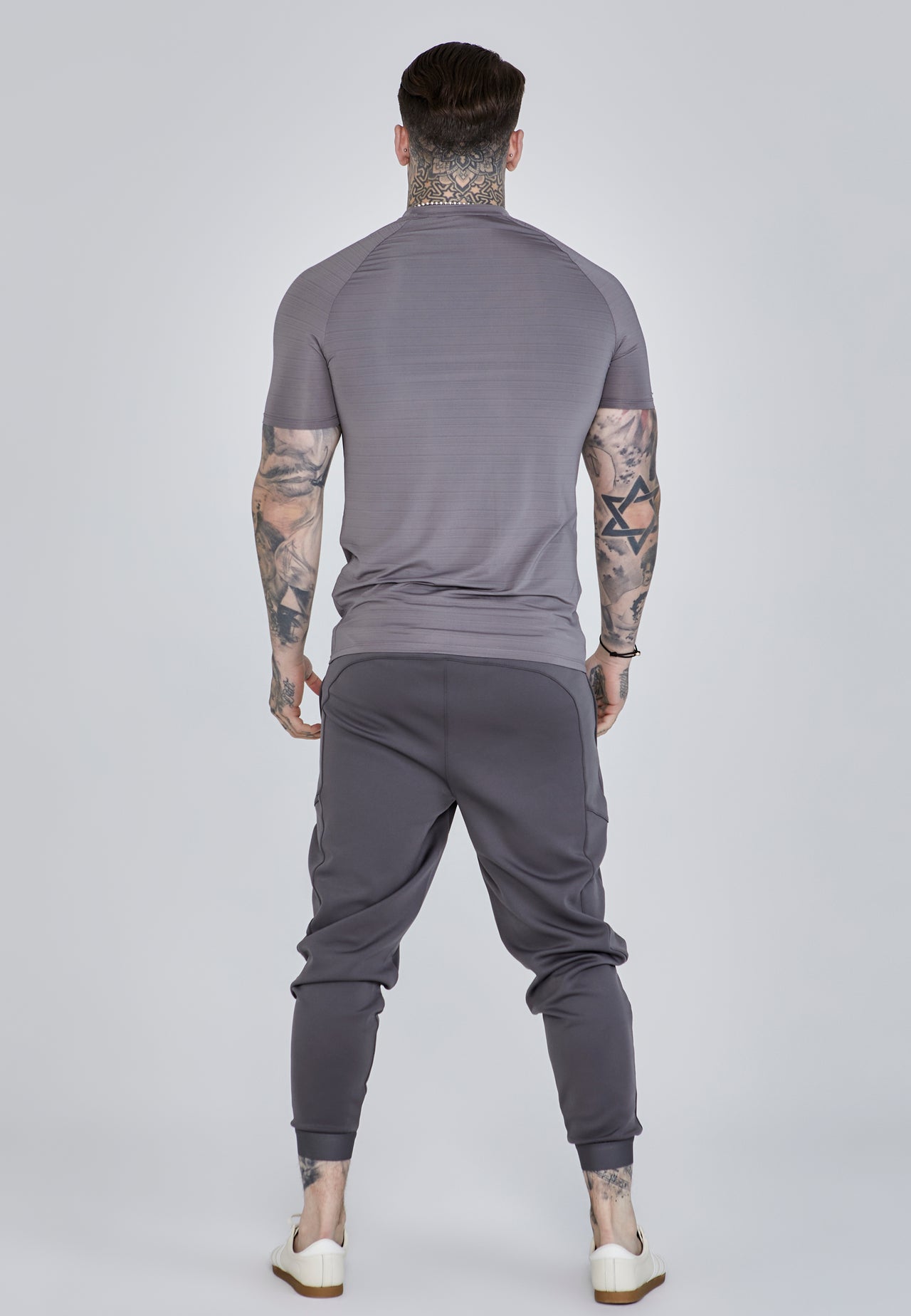 Grey Muscle Fit T-Shirt (4)