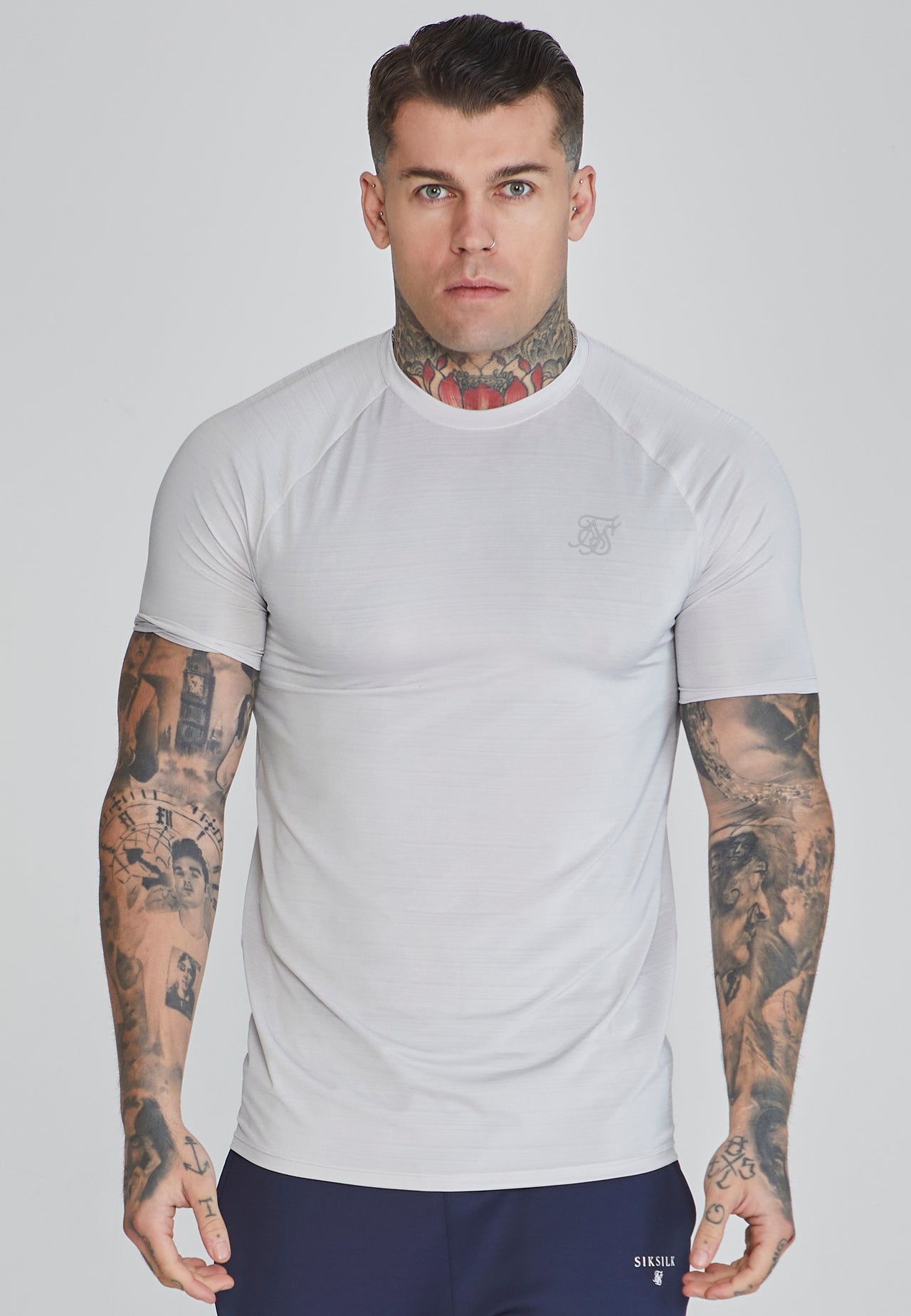 Grey Muscle Fit T-Shirt