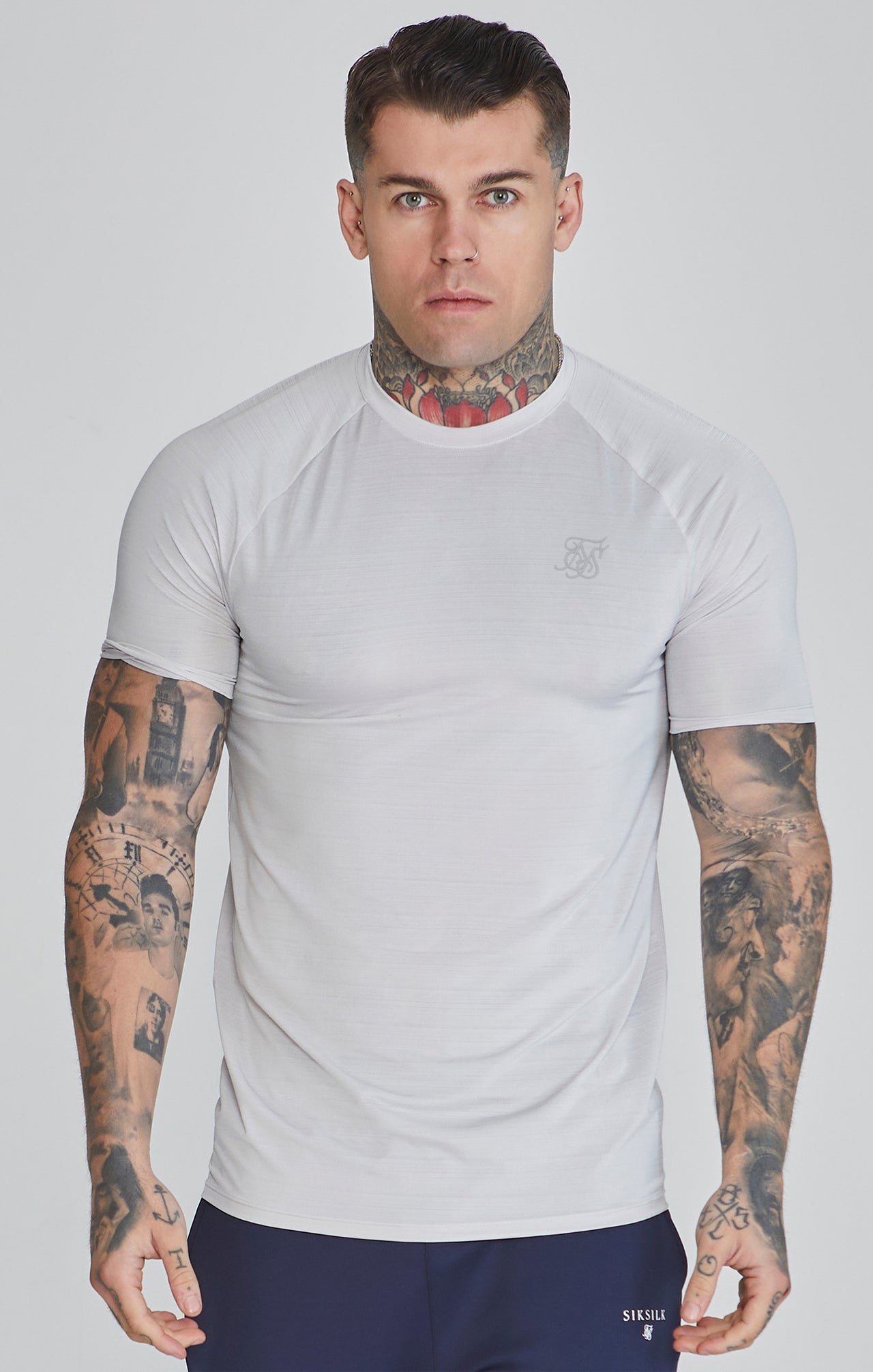 Grey Muscle Fit T-Shirt