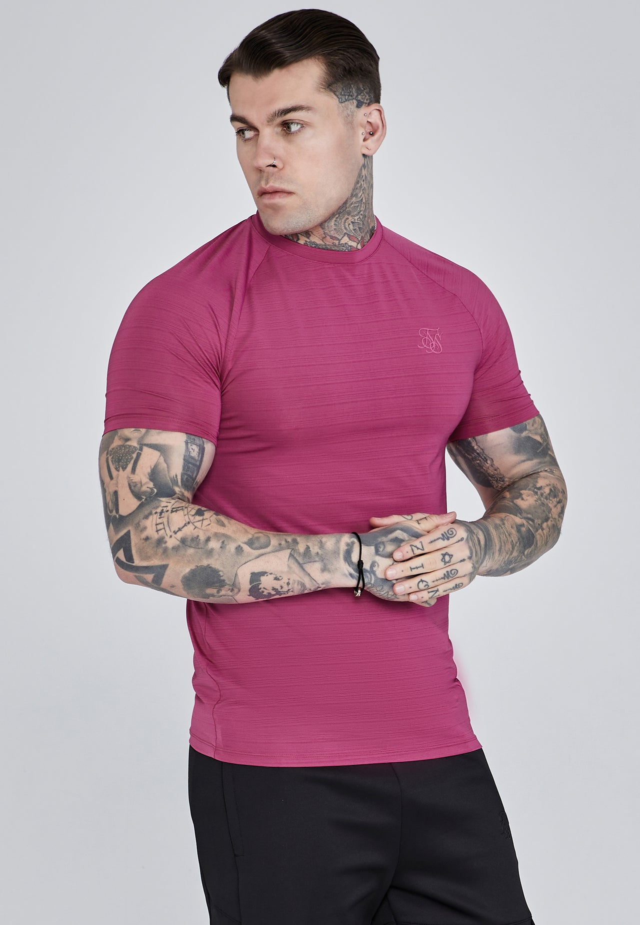 Pink Muscle Fit T-Shirt