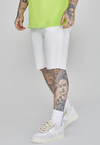 White Denim Shorts