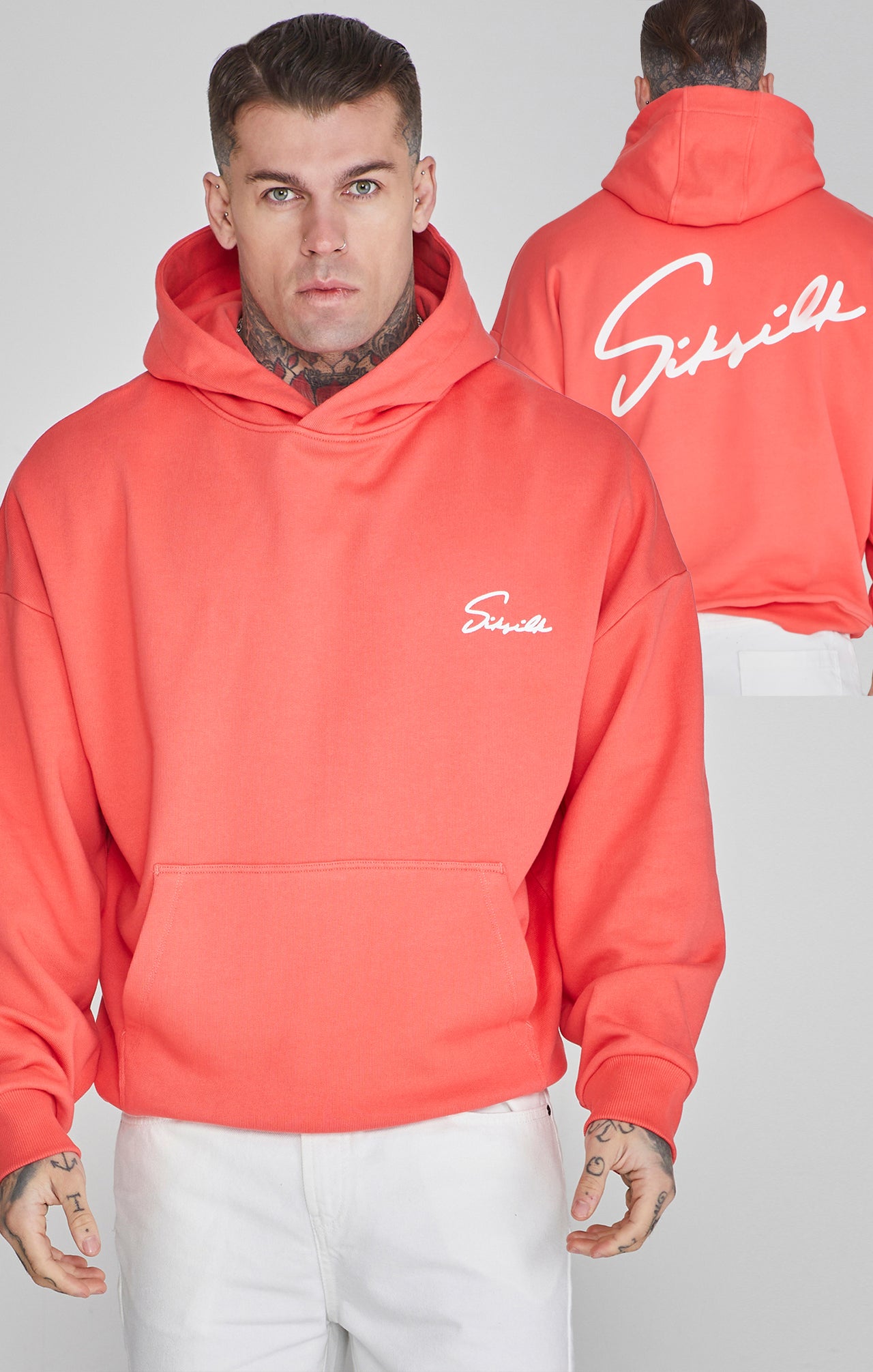 Coral Script Hoodie