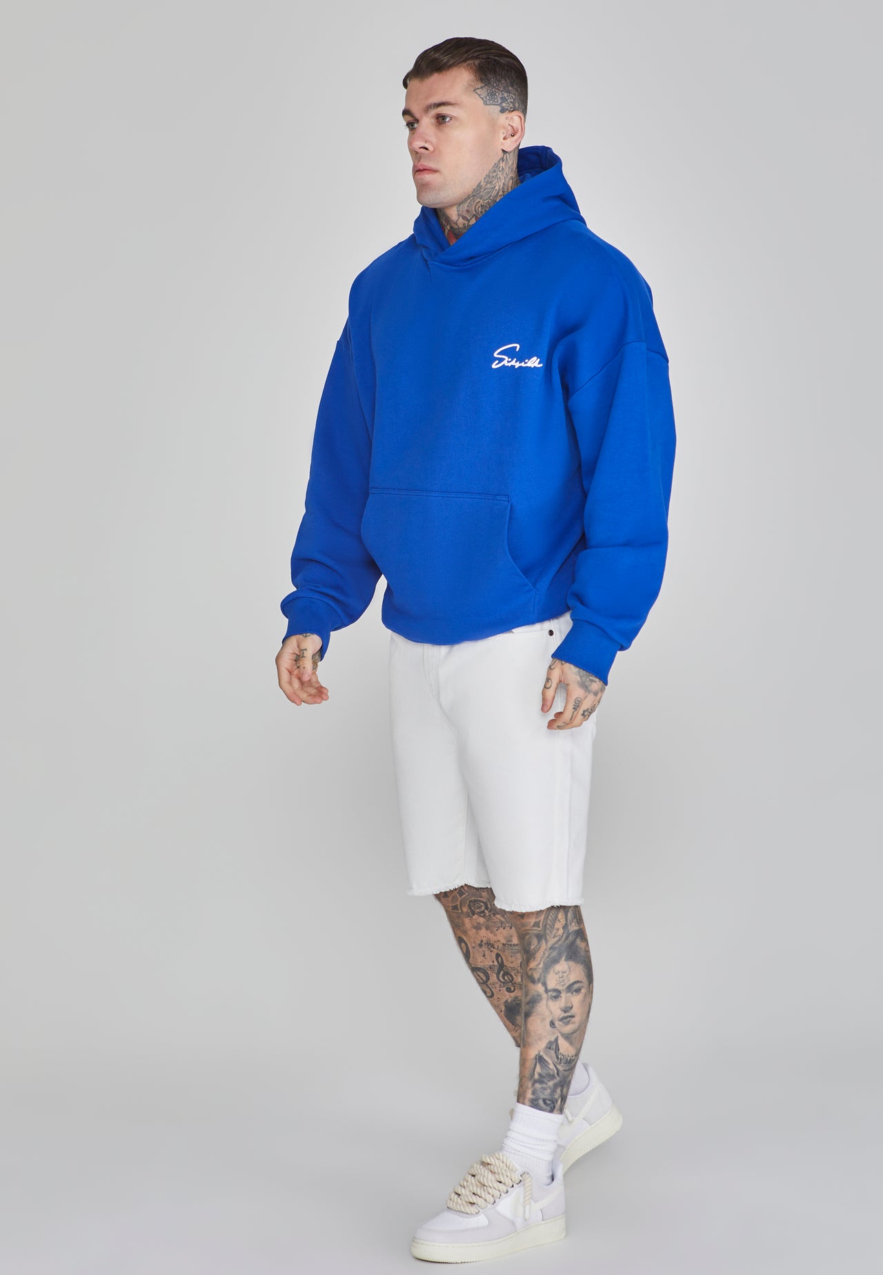 Blue Script Hoodie (3)