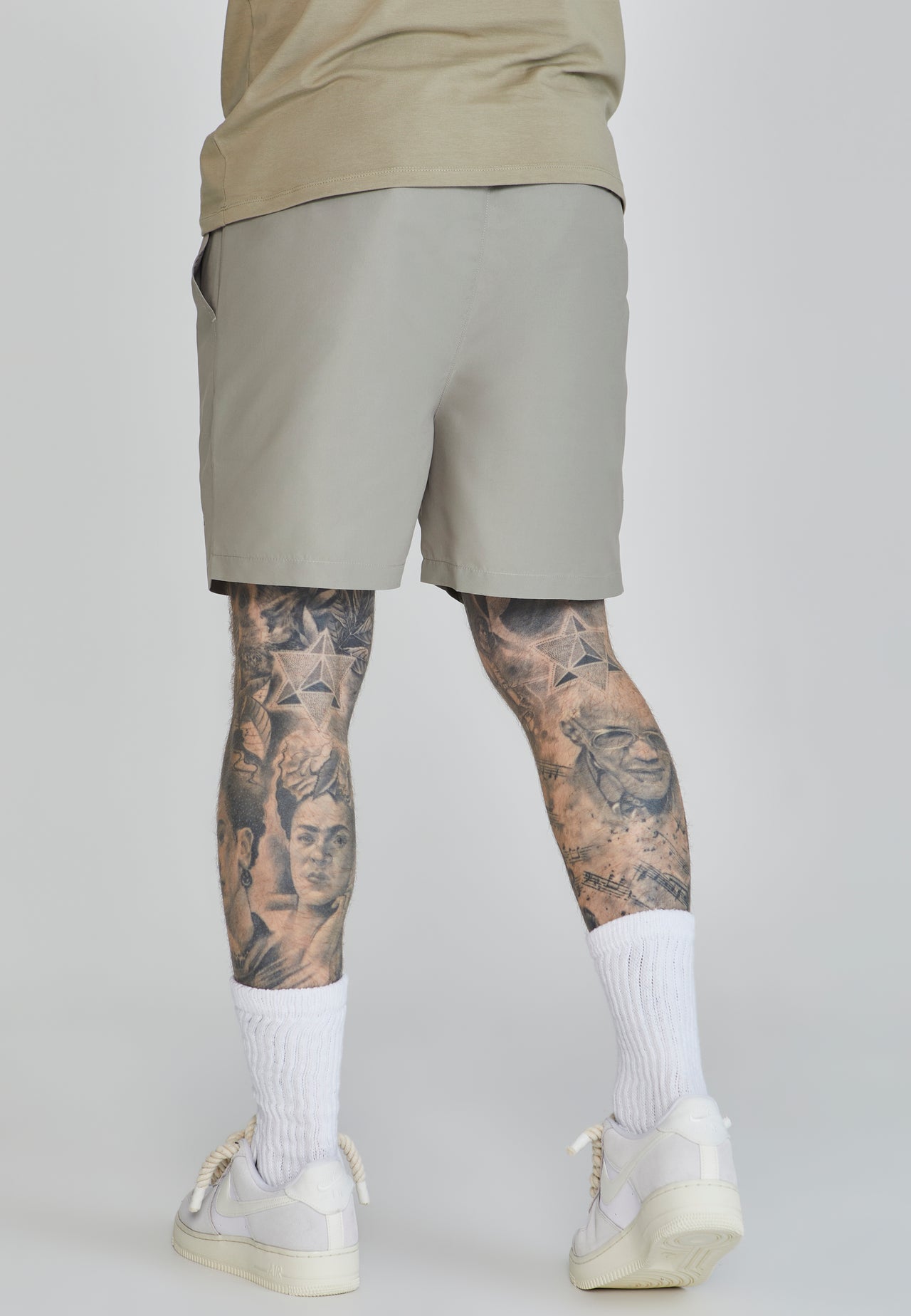 Khaki Swim Shorts (3)