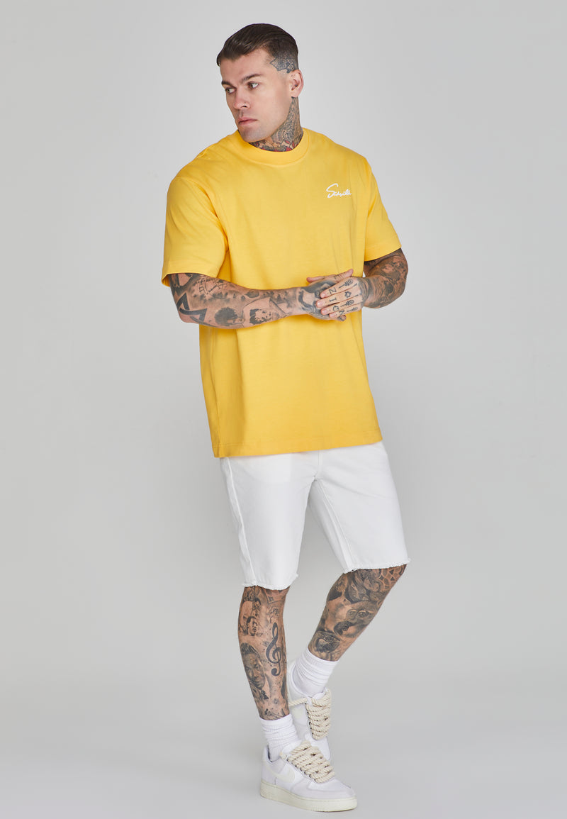 Yellow Script T-Shirt (1)