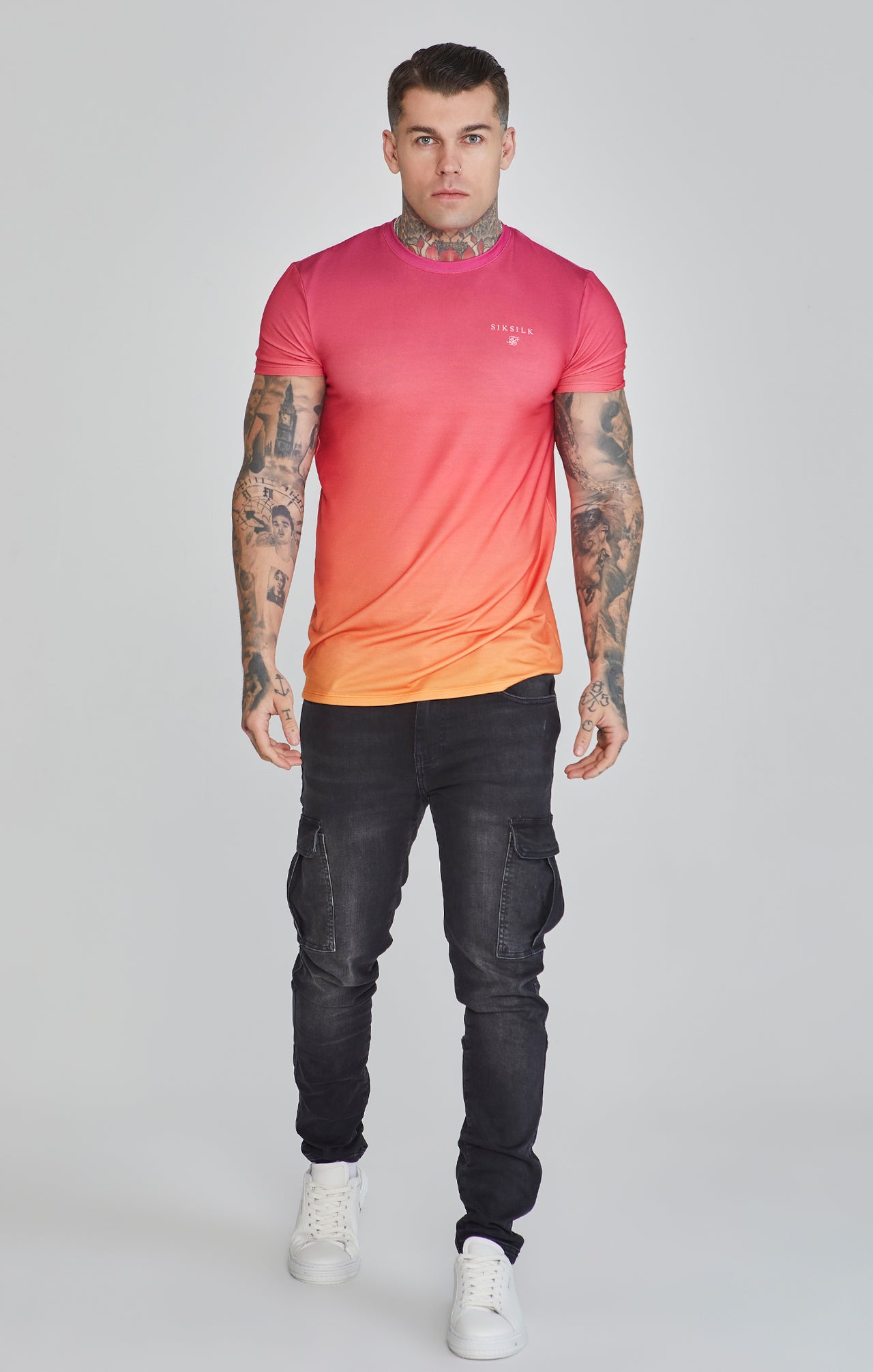 Pink Yellow Fade T-Shirt (1)