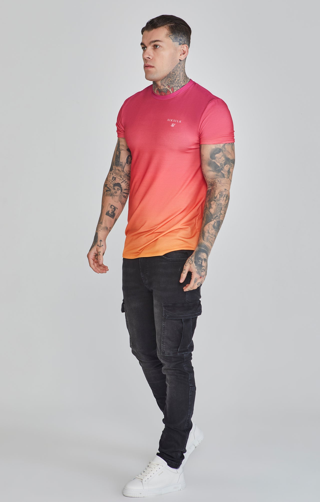 Pink Yellow Fade T-Shirt (3)