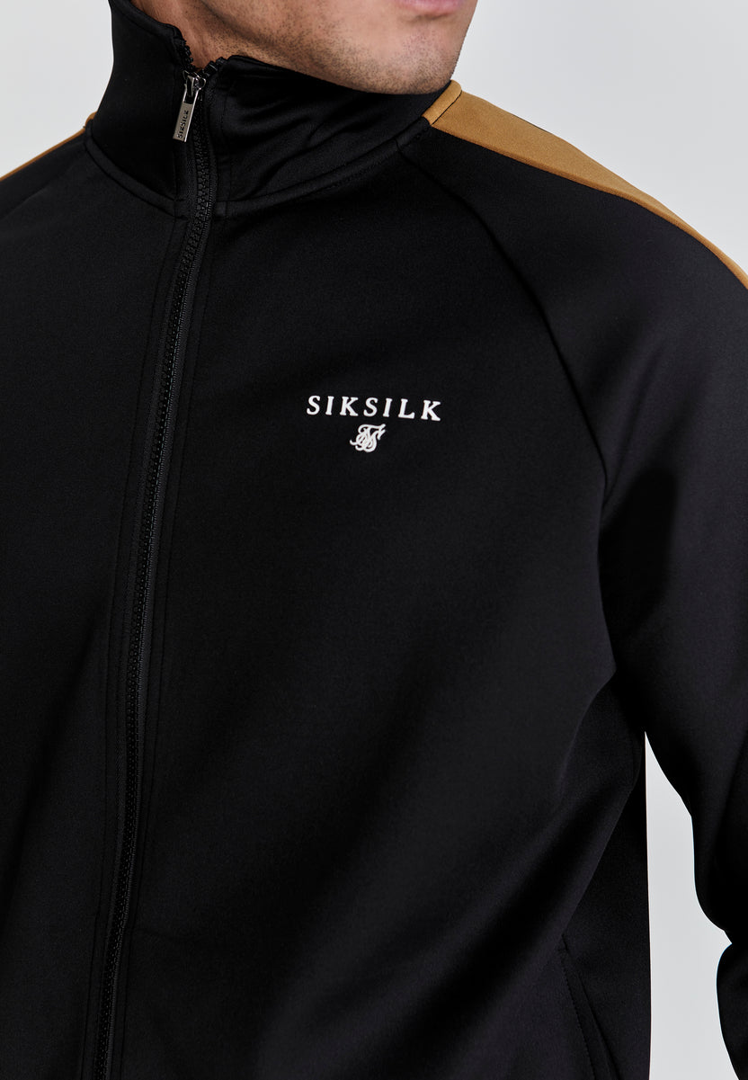 SikSilk Men's Black Track Top SikSilk UK
