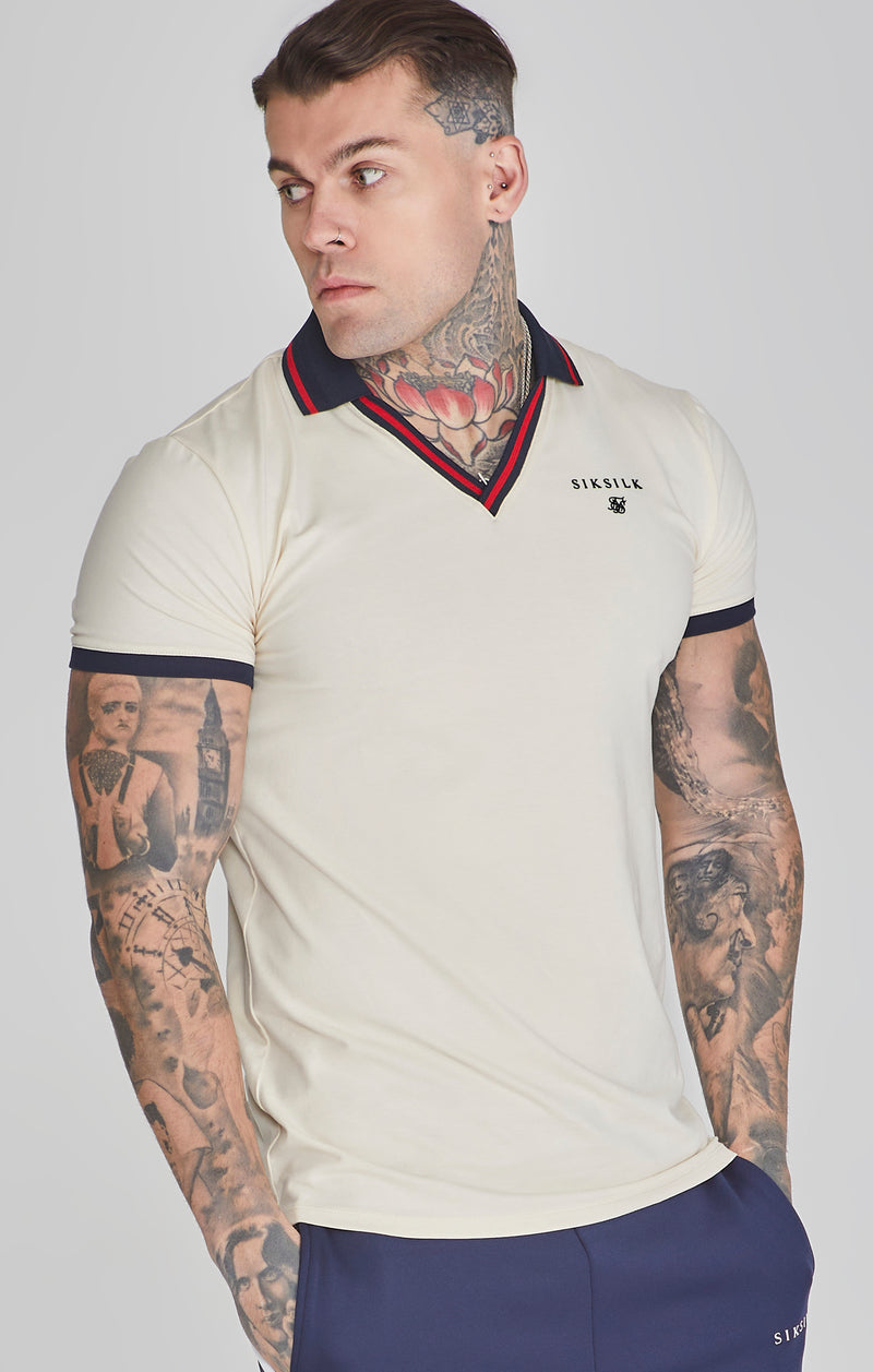Ecru Polo T-Shirt