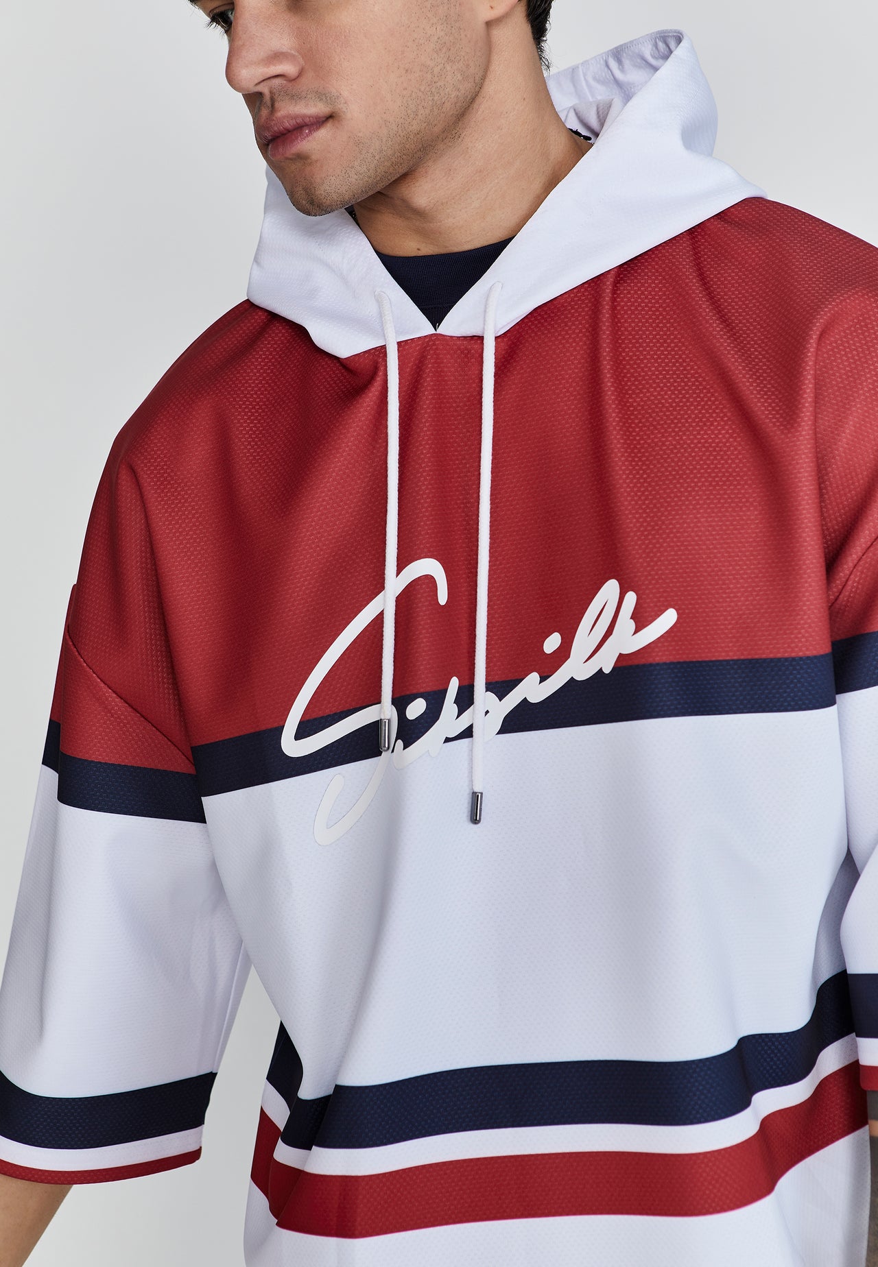 White Red Sports Hoodie (2)