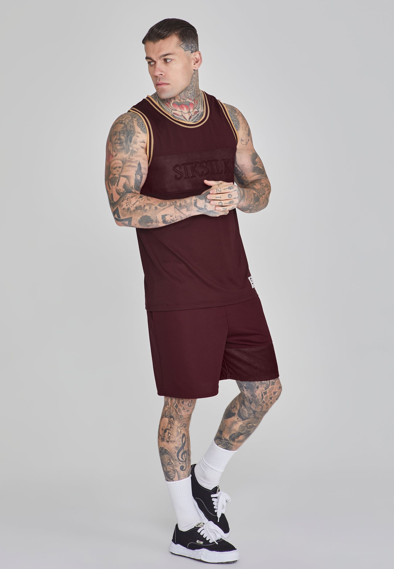 Burgundy Basketball Vest (3)