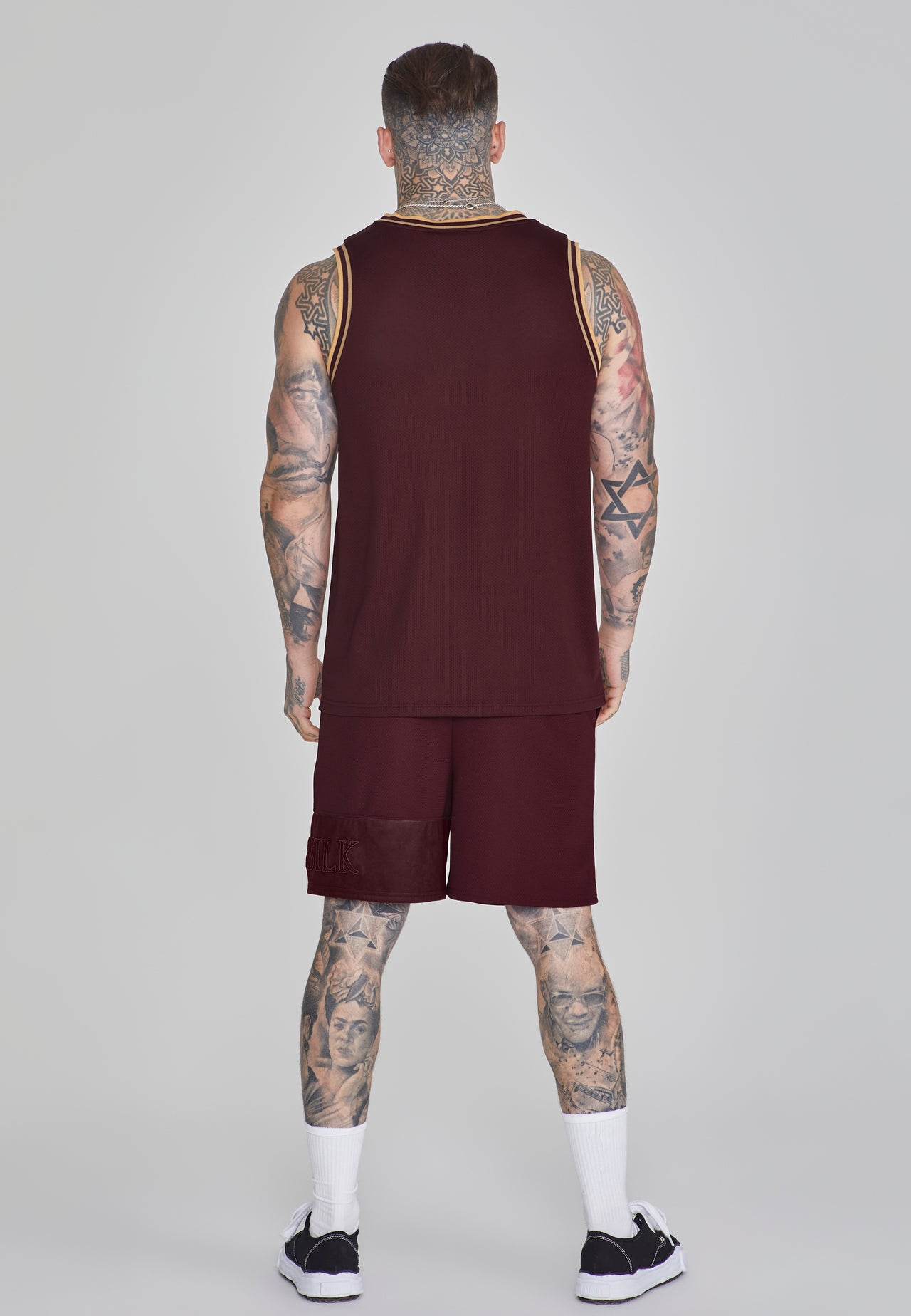 Burgundy Basketball Vest (4)