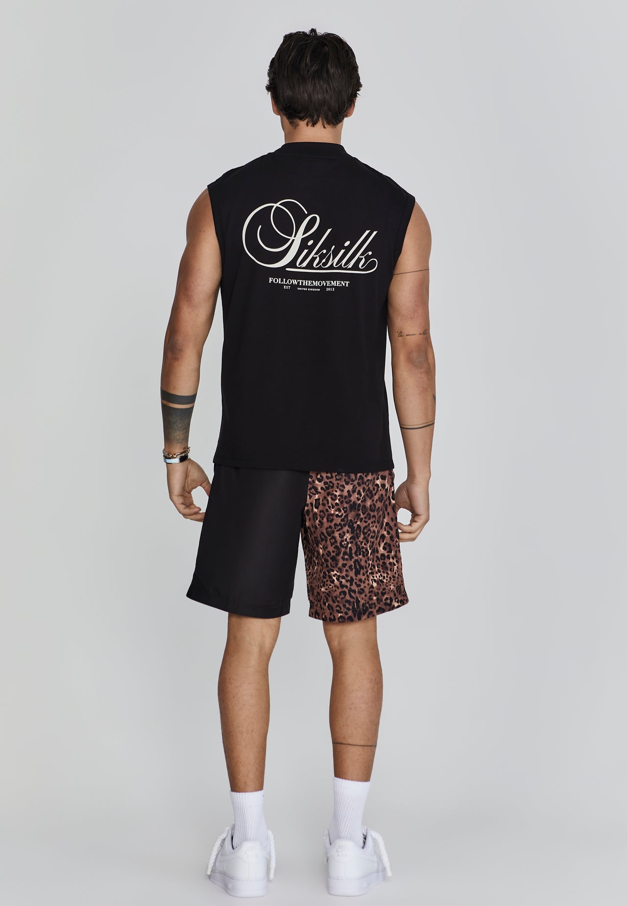 Black Animal Print Shorts (4)