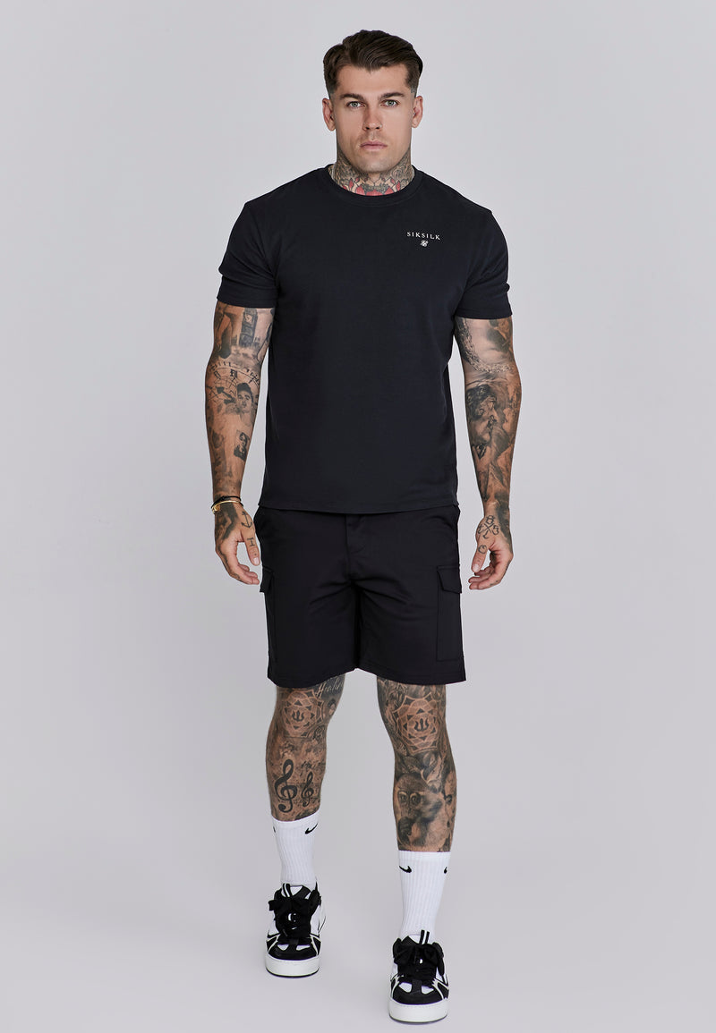 Black Cargo Shorts (1)