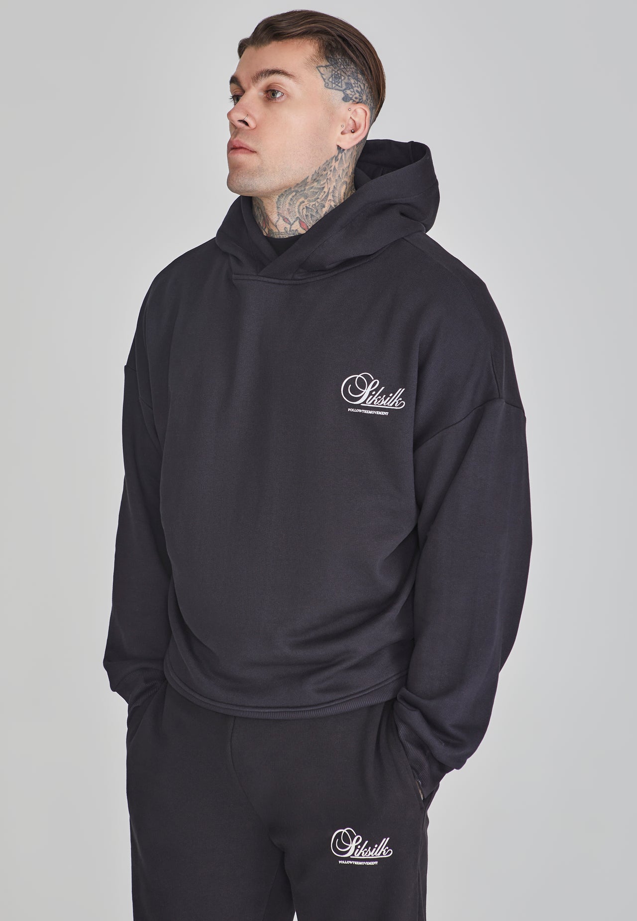 Black Graphic Hoodie