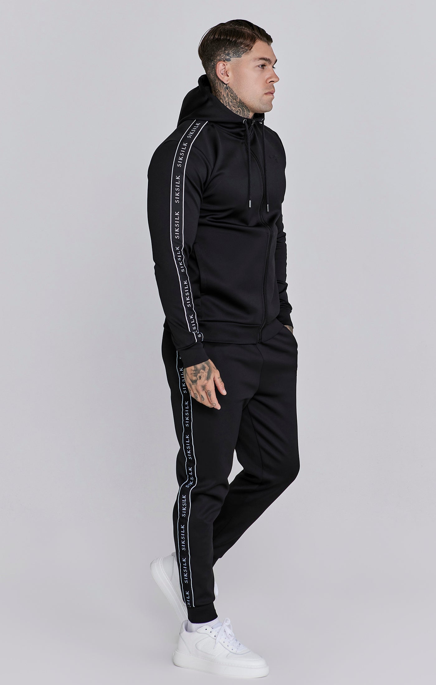 Black joggers and hoodie online