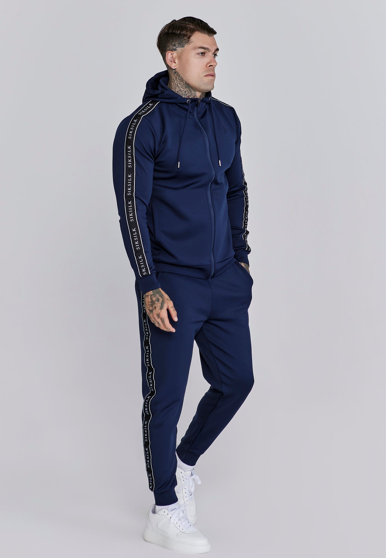 Navy Hoodie and Joggers Set