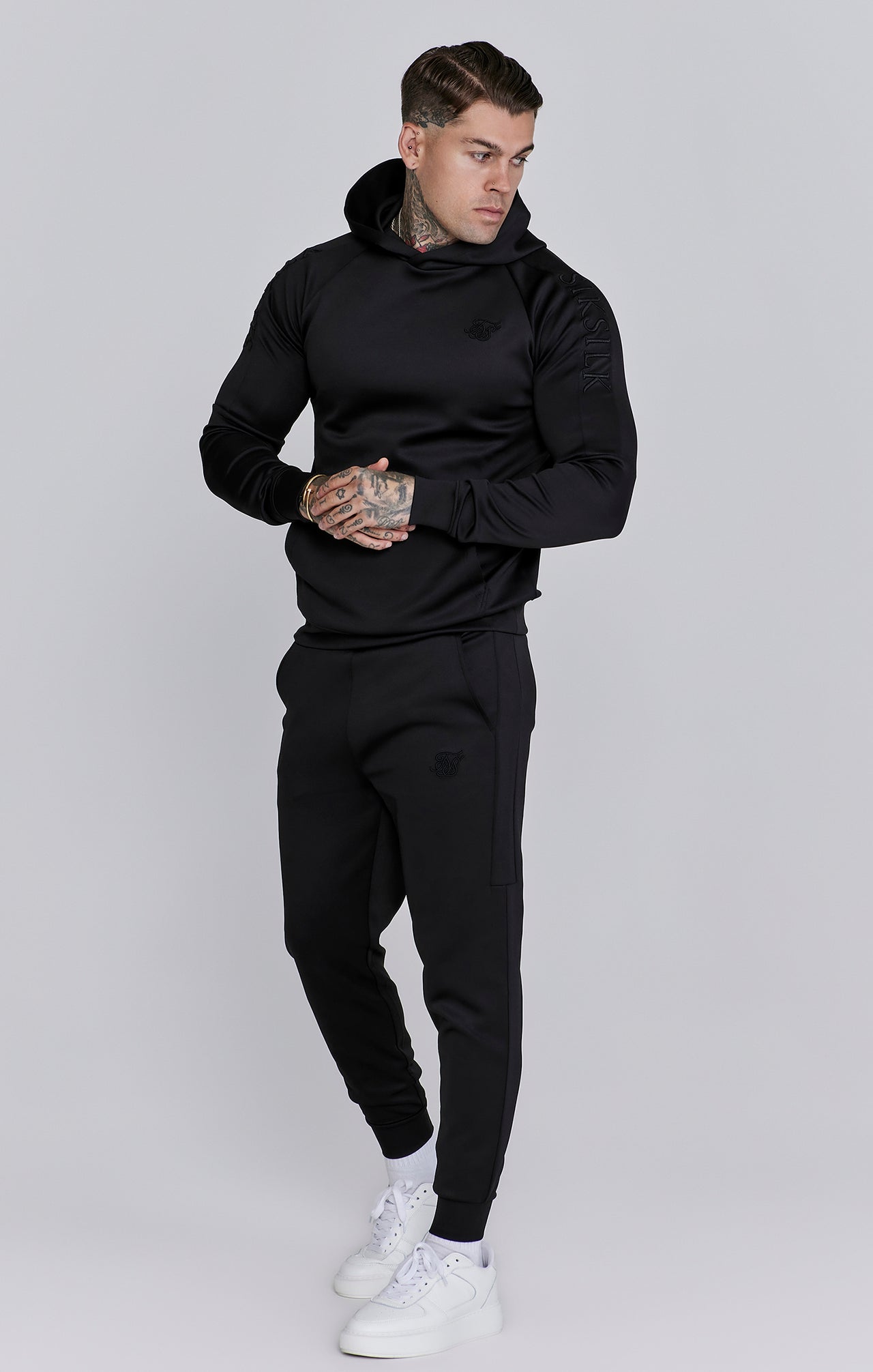 Black Hoodie and Joggers Set