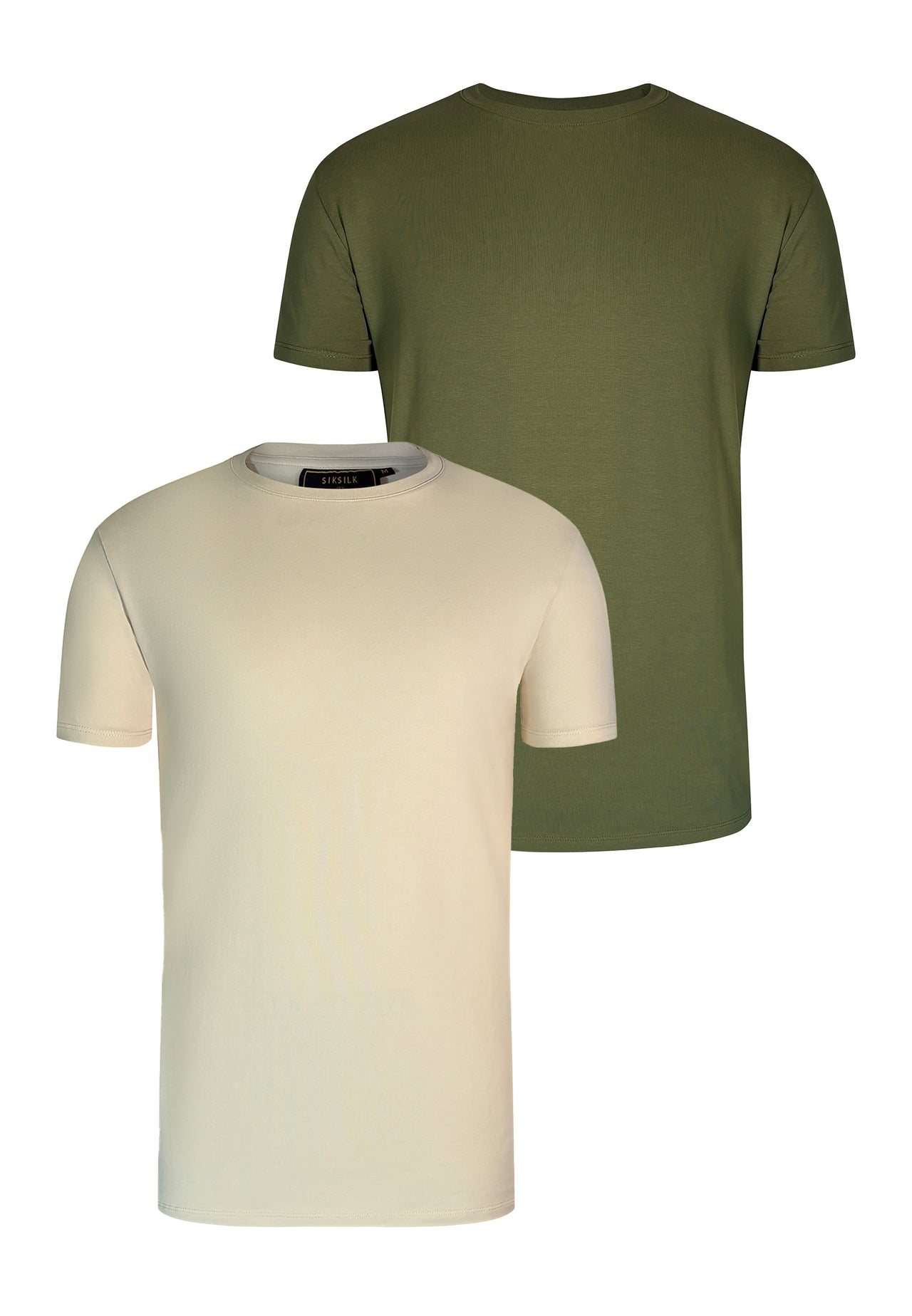 Beige Khaki Pack of 2 T-Shirts