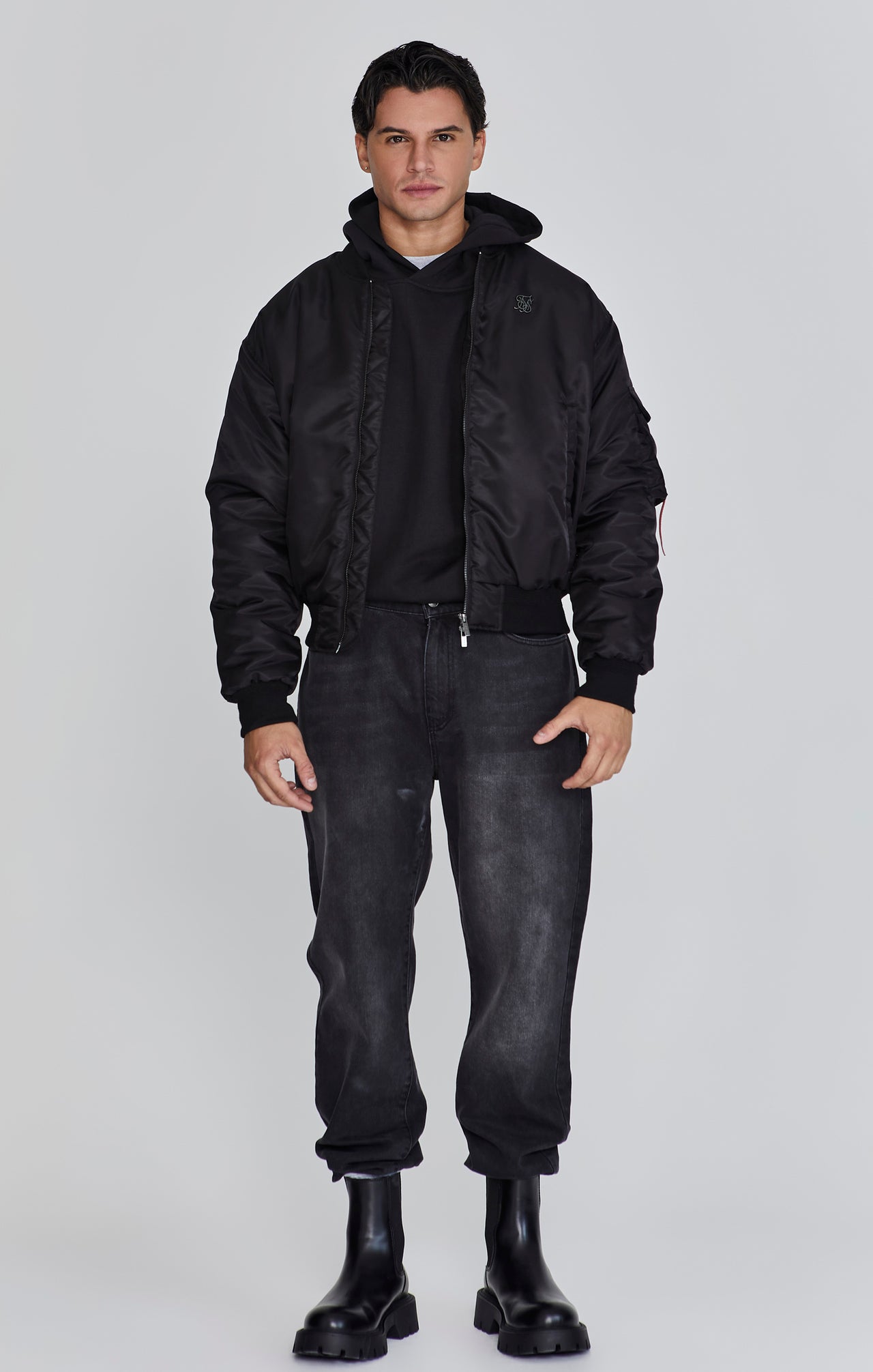 Black Bomber Jacket (1)