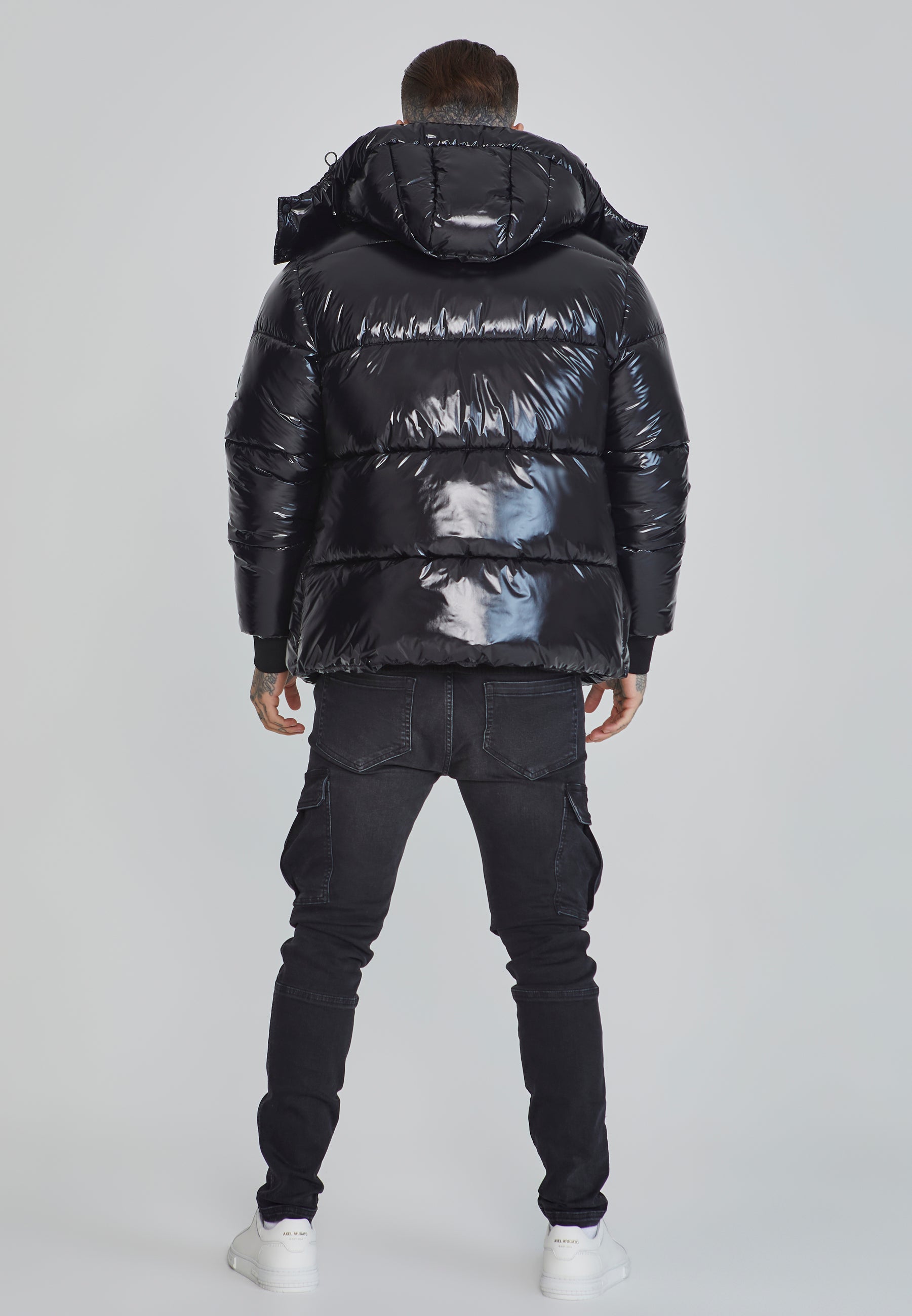 SikSilk Men's Black Puffer Jacket | SikSilk US
