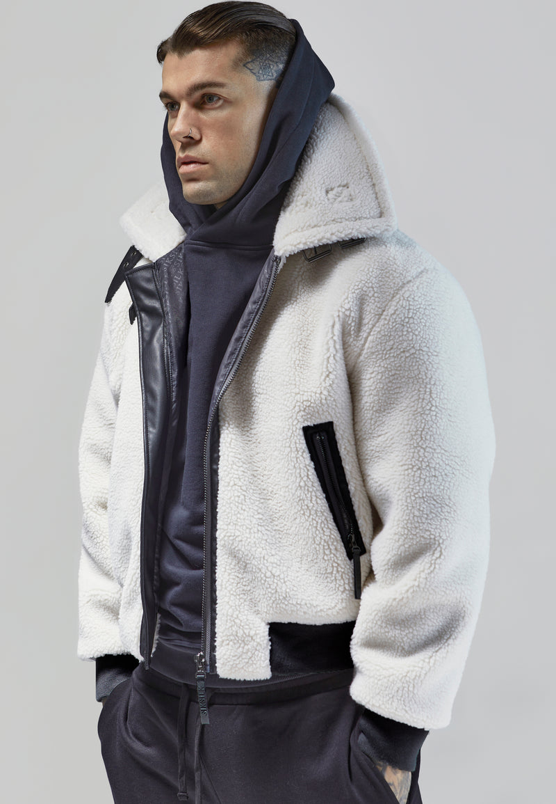 Ecru Bomber Jacket