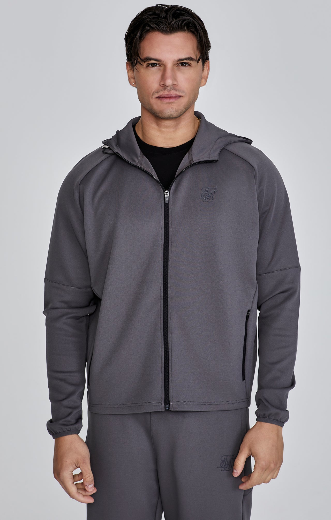 Grey Full Zip Hoodie