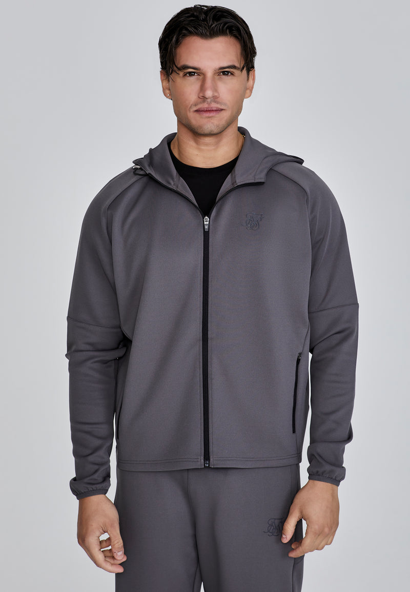 Grey Full Zip Hoodie