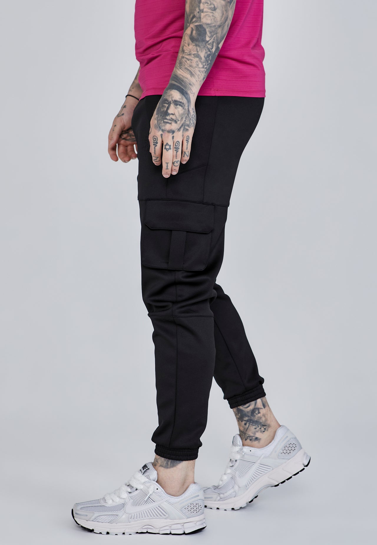 Black Cargo Joggers (2)