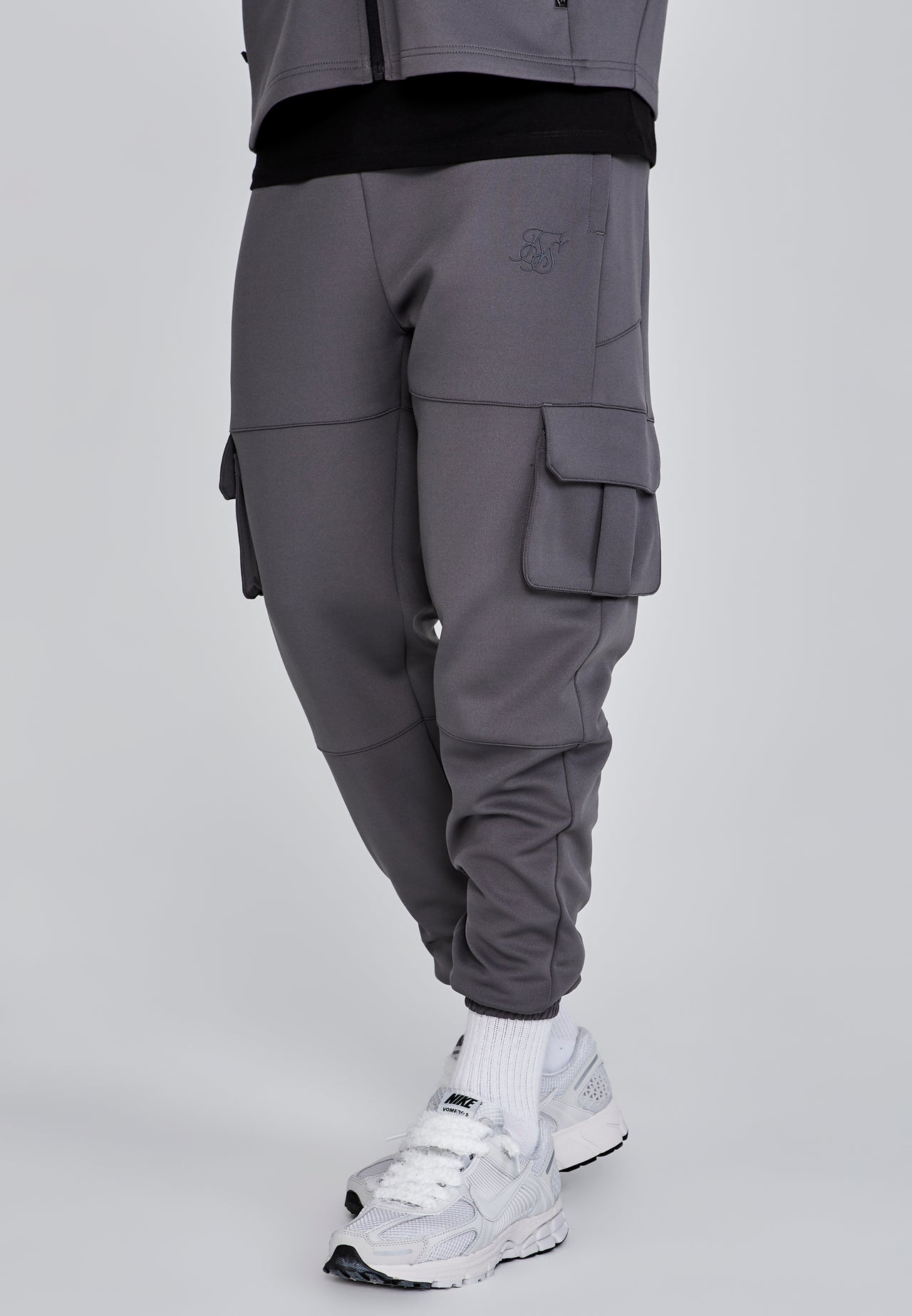 Grey Cargo Joggers