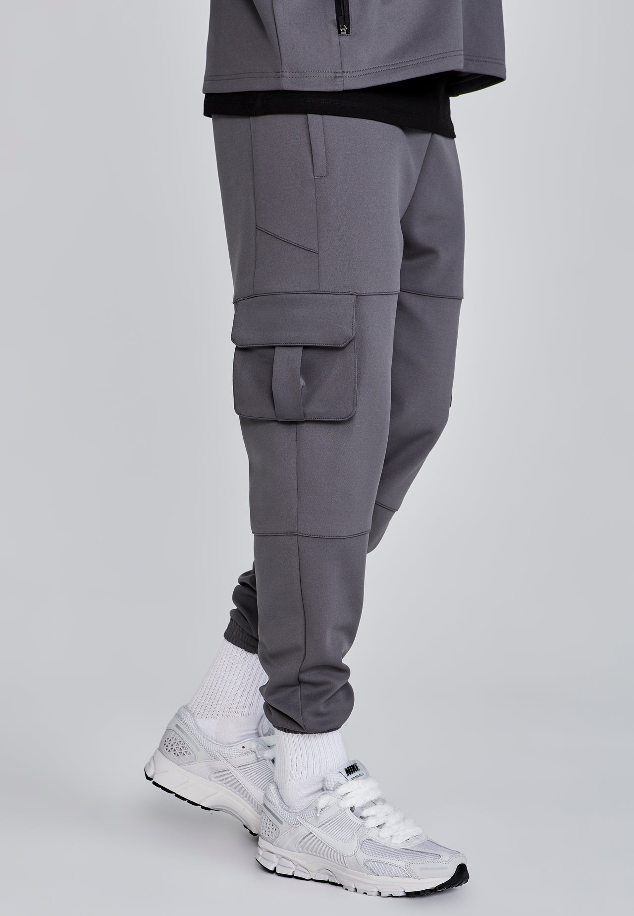 Grey Cargo Joggers (2)