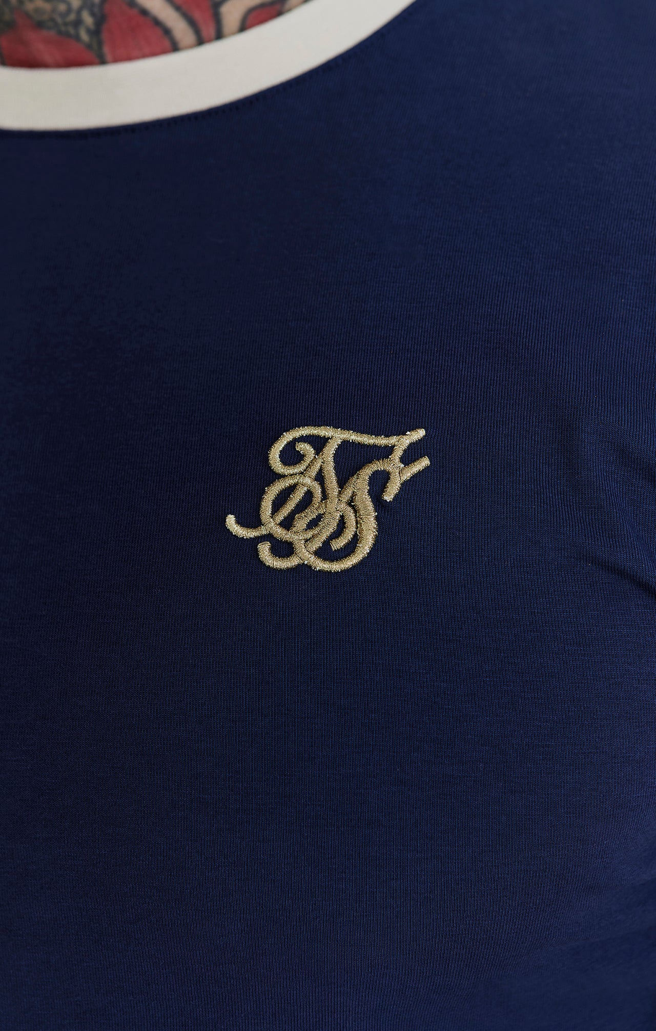 Navy Ringer T-Shirt (2)